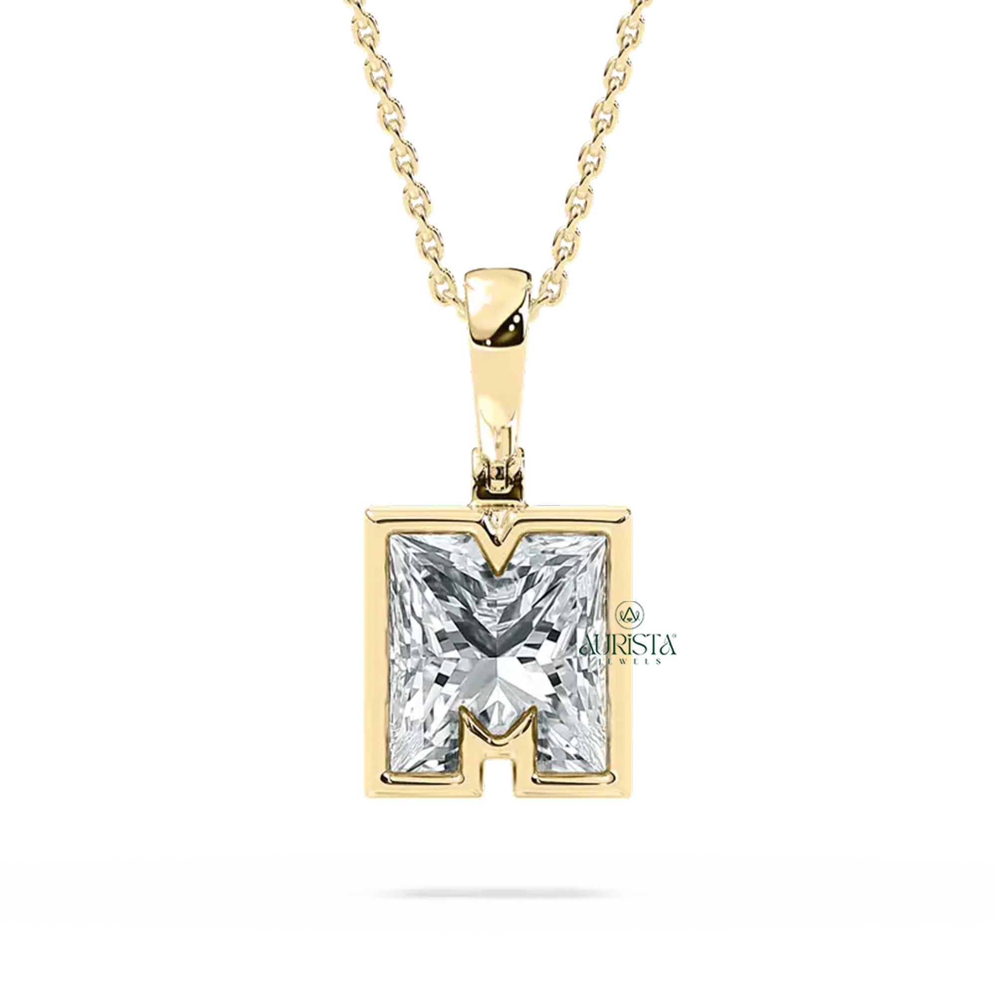 Chic Diamond Initial Necklace – Personalized Letter Jewelry