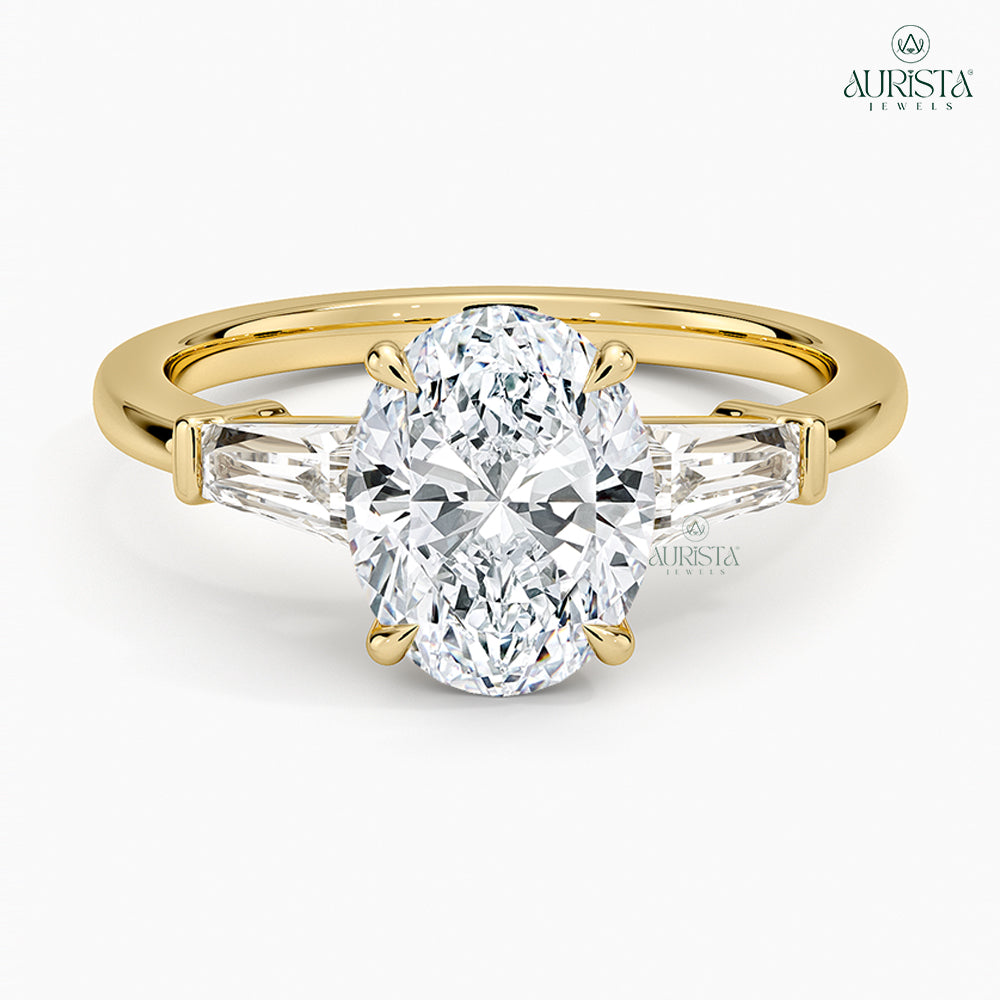 Forever in Yellow Gold Ring with Oval Diamond