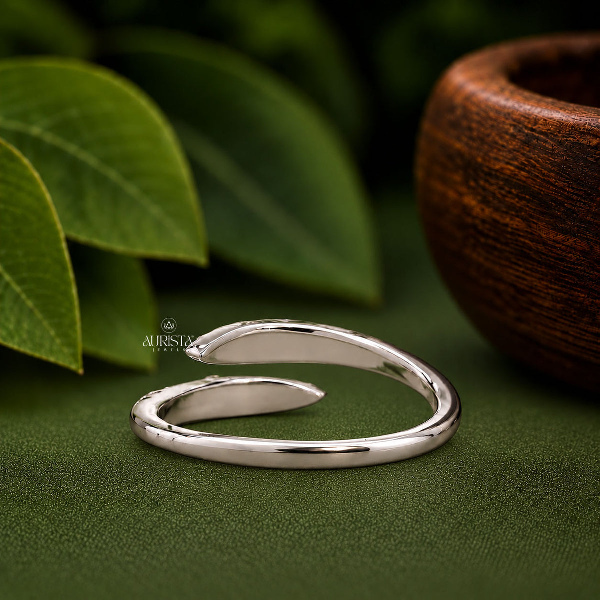 Round Cut Lab Grown Diamond Bypass Ring, Elegant Stacking Unique Ring
