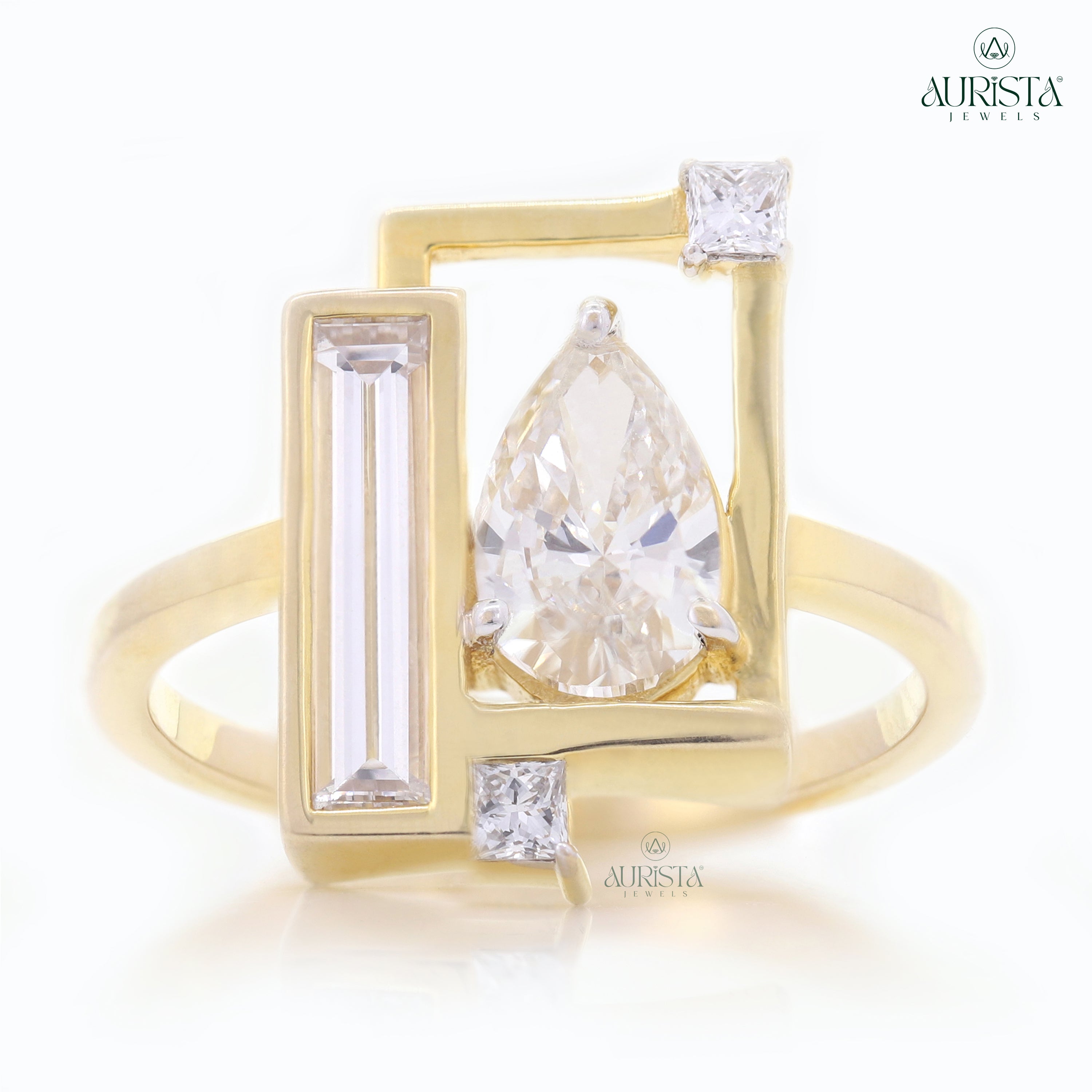 Promise Eternal – Yellow Gold Ring with Mix Diamond