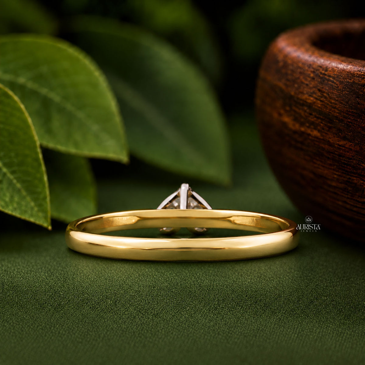 Heart Shape,Pear Diamond Lab Grown Diamond Ring, Unique Two Stone, Romantic Love Ring