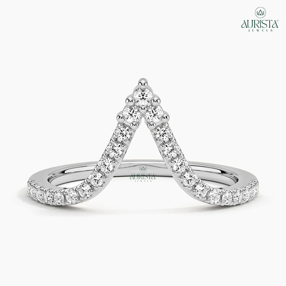 Shine of Promise White Gold Band with Round Diamond