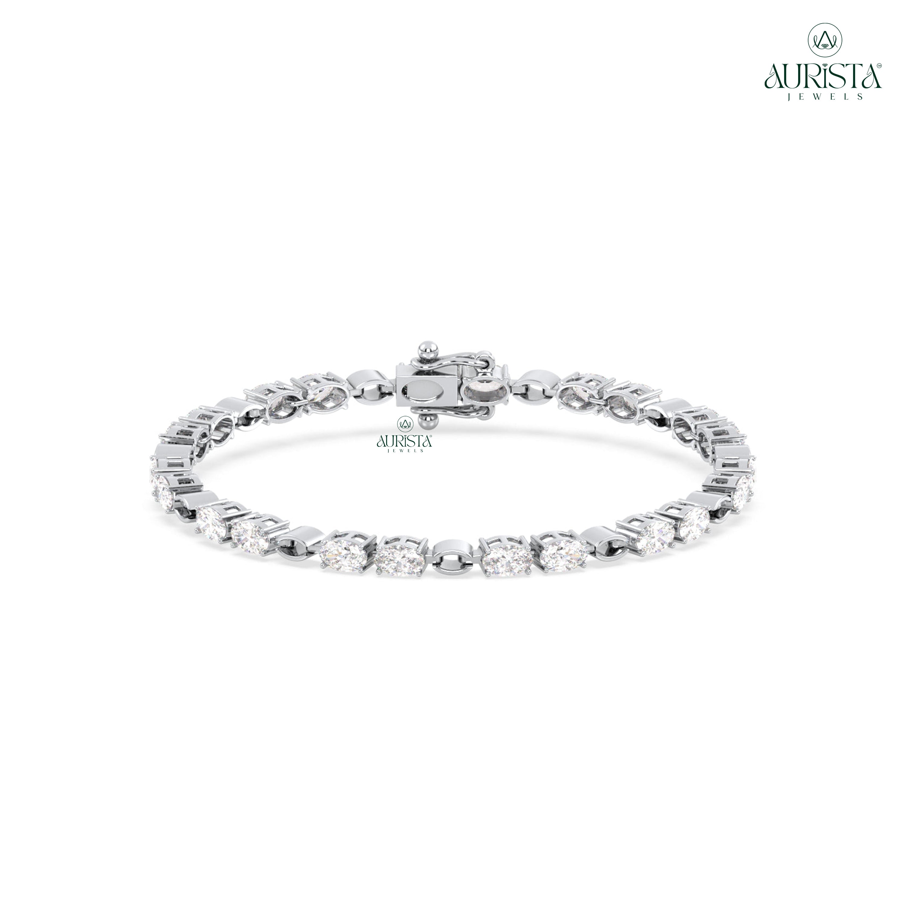 Timeless Shine – Tennis Bracelet with Oval Diamonds