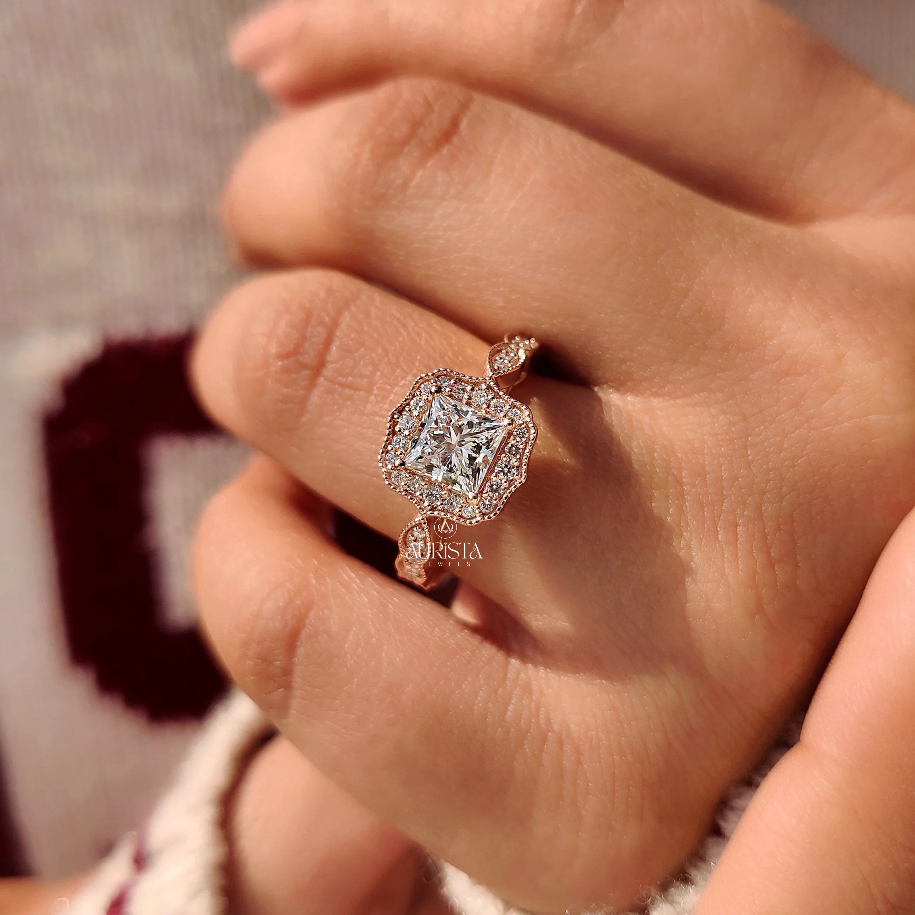 Princess Cut Diamond Vintage Masterpiece Ring