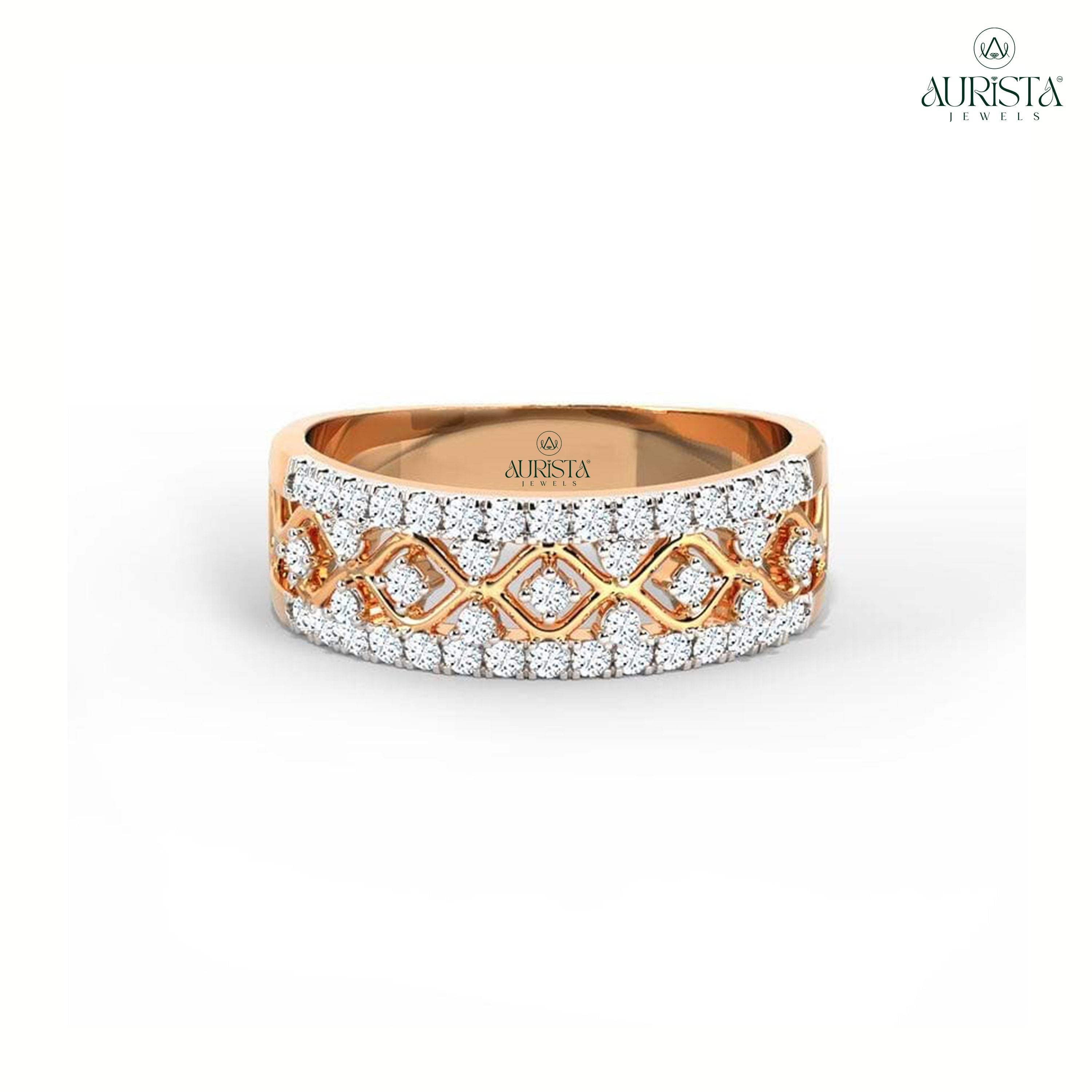 Forever Bound – Yellow Gold Ring with Round Diamond