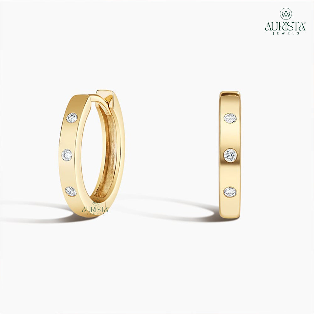 Eternal Shine Round Diamond Earrings