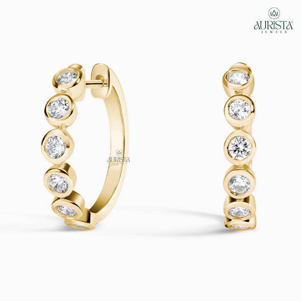 Pure Glow – Round Diamond Earrings