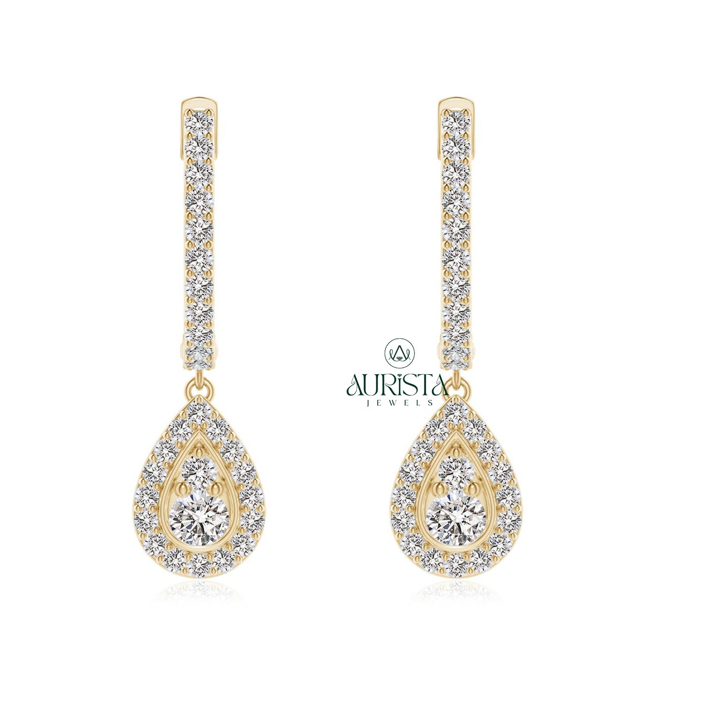 Rich Earrings with Fine Diamond