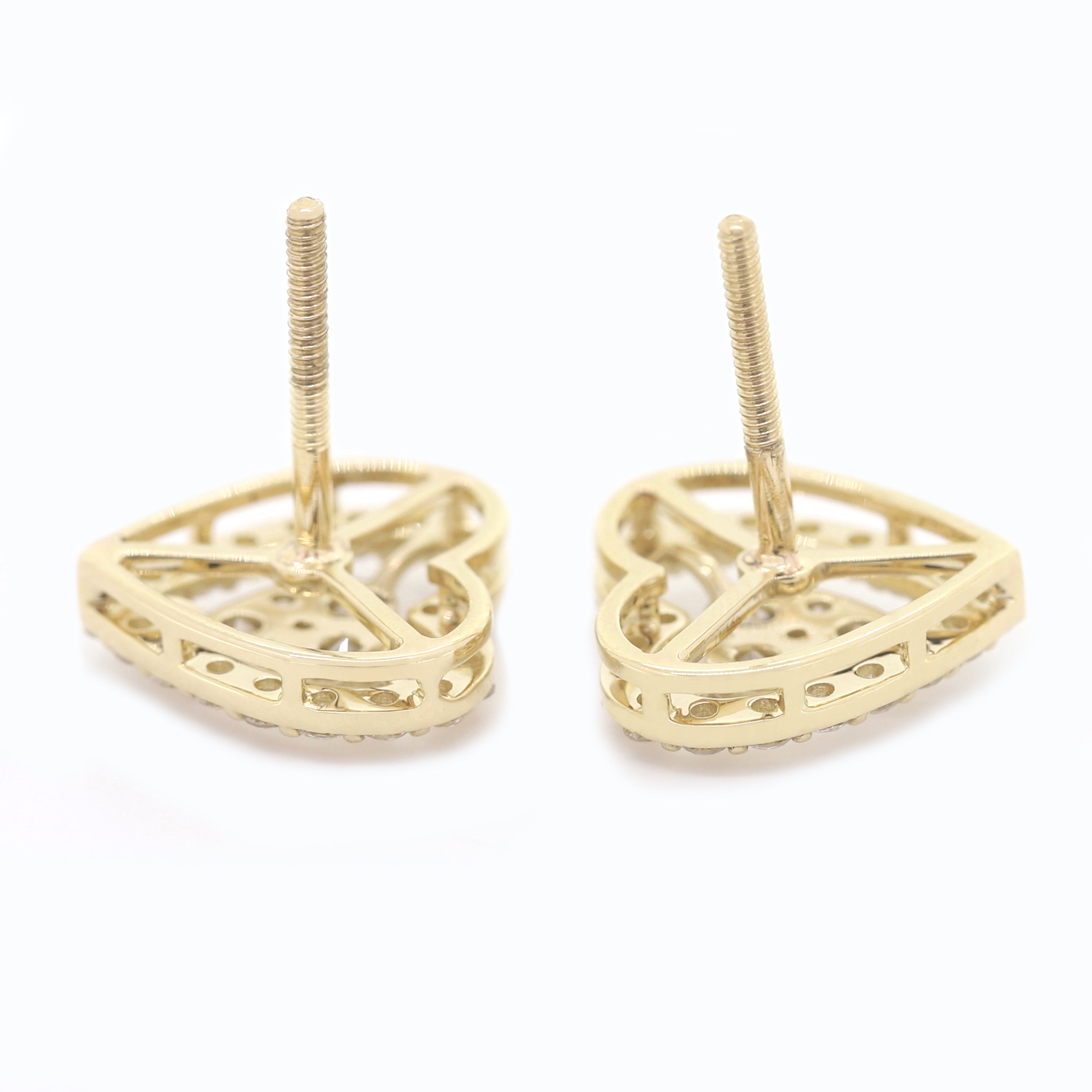 Spark of Grace – White Diamond Earrings