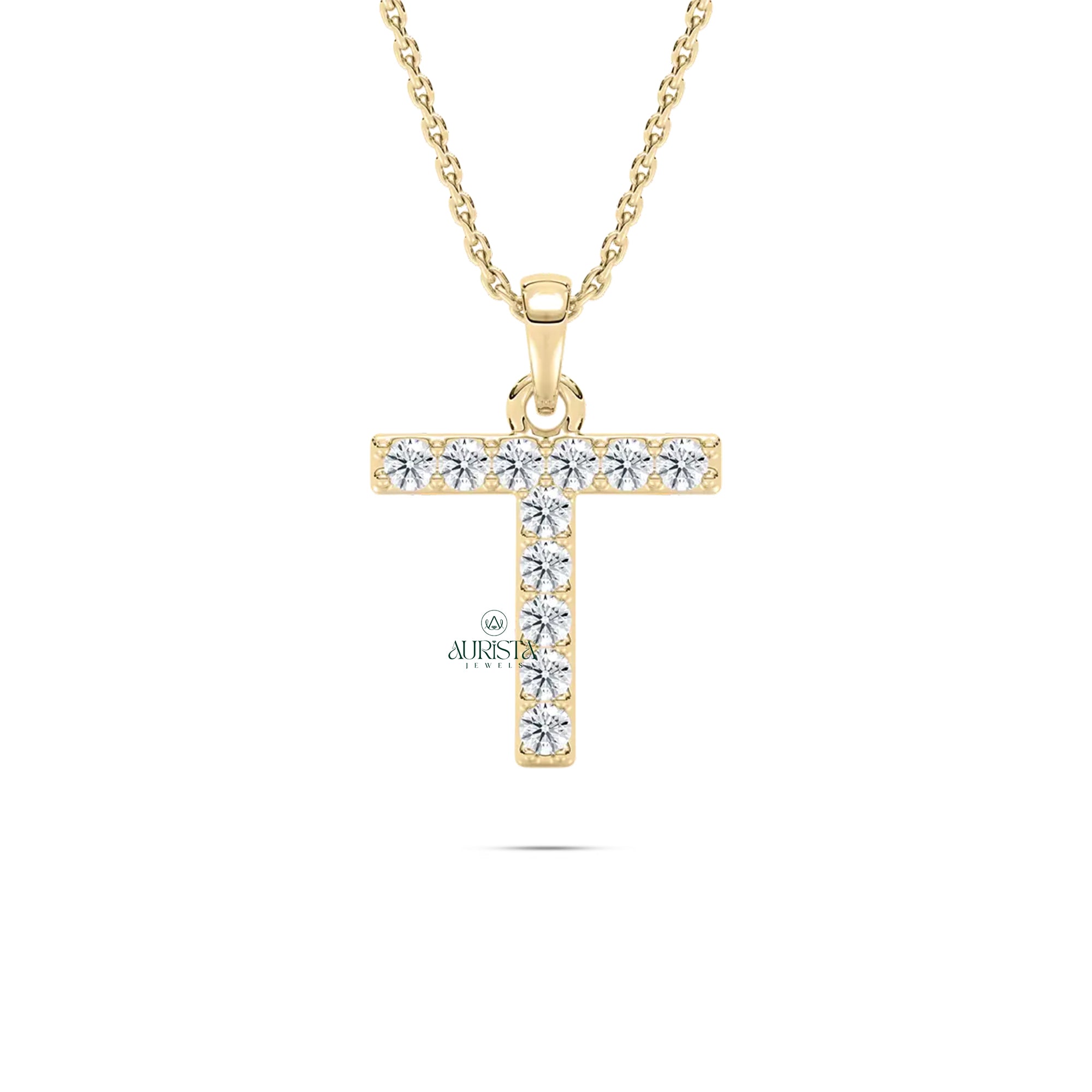 Elegant Gold Initial Necklace – Make It Yours