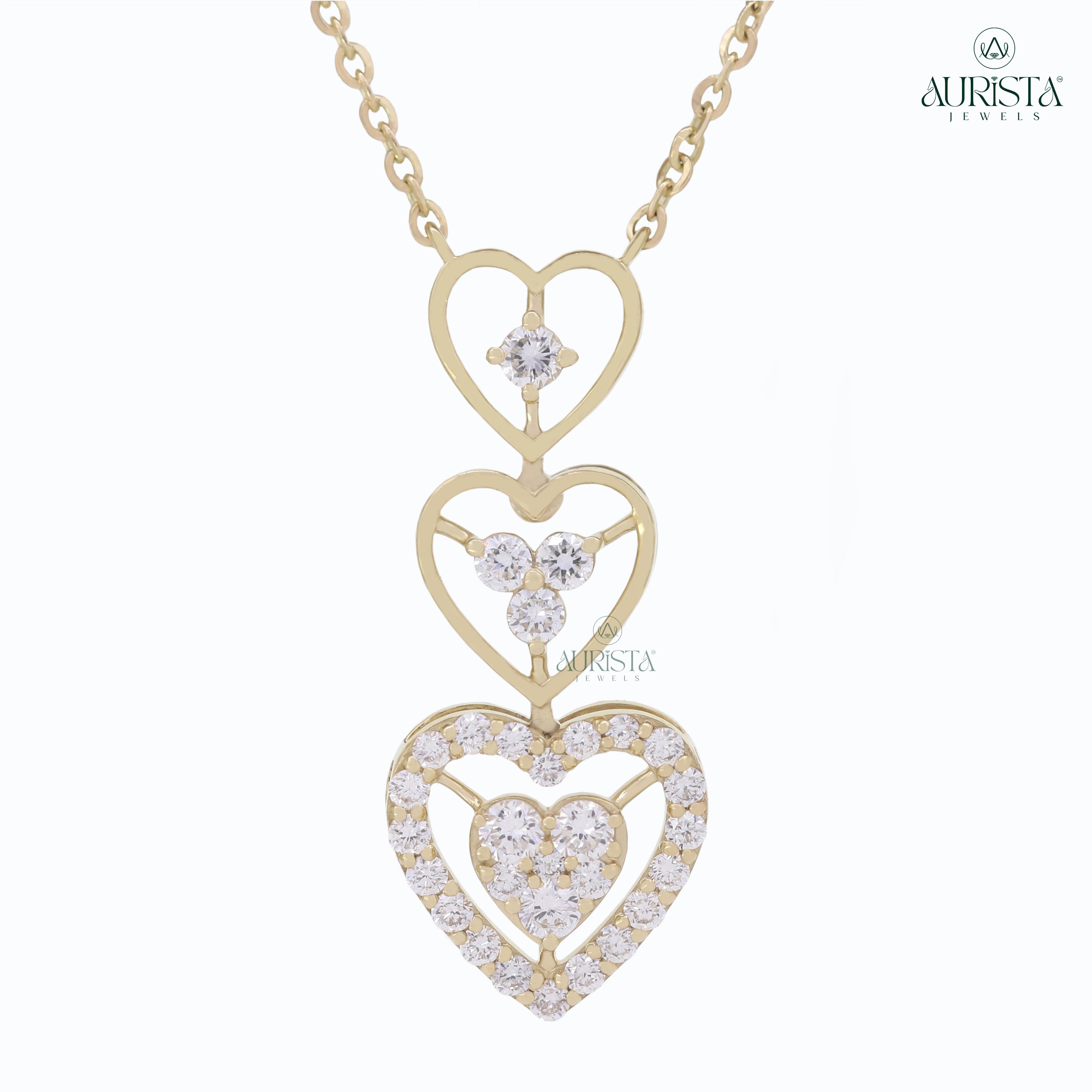 Eternal Shine Solitaire Diamond Pendant in Yellow Gold