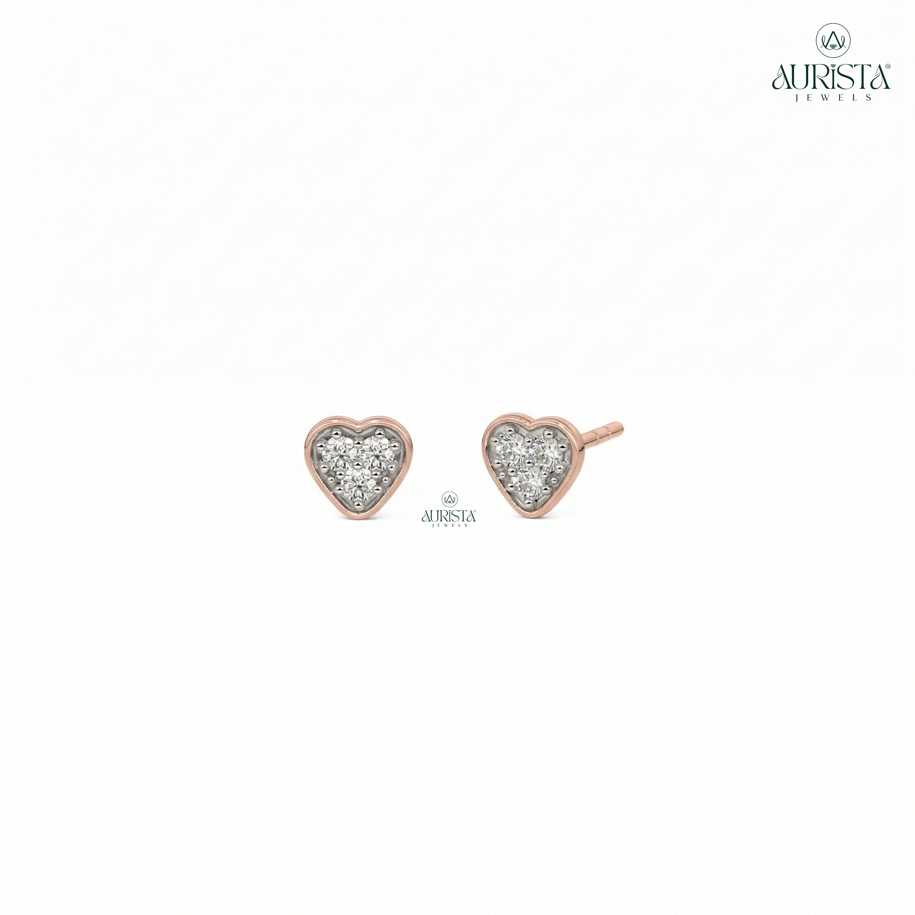 Infinite Glow – White Diamond Earrings