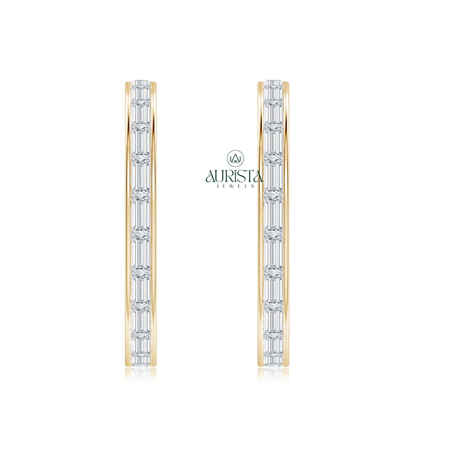 Lovely Earrings with Elegant Diamond