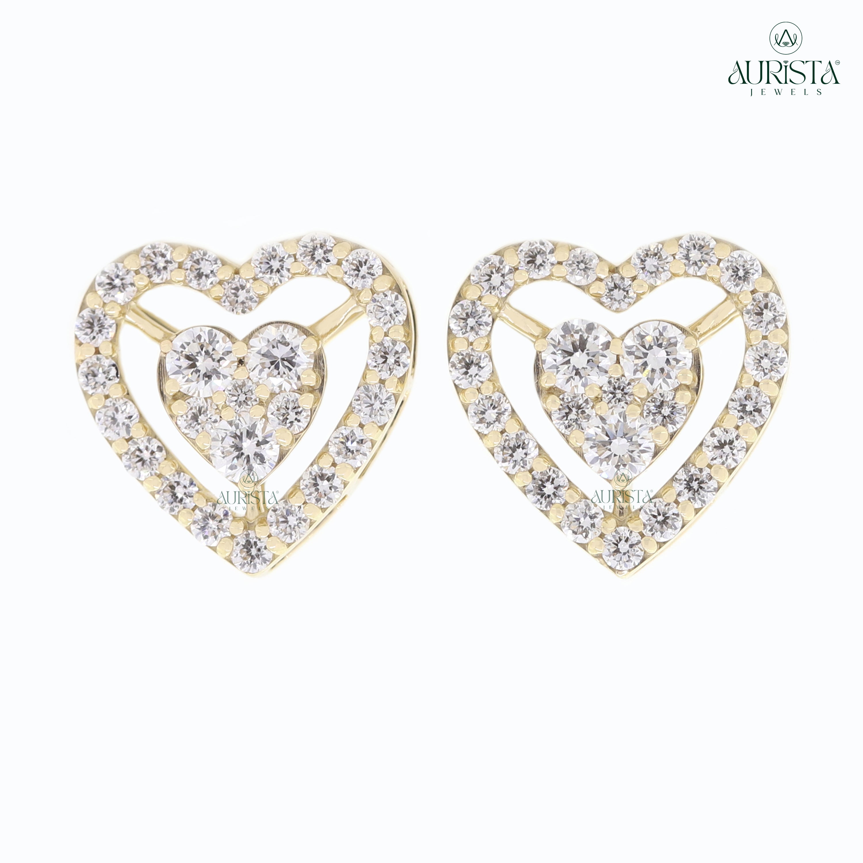 Spark of Grace – White Diamond Earrings