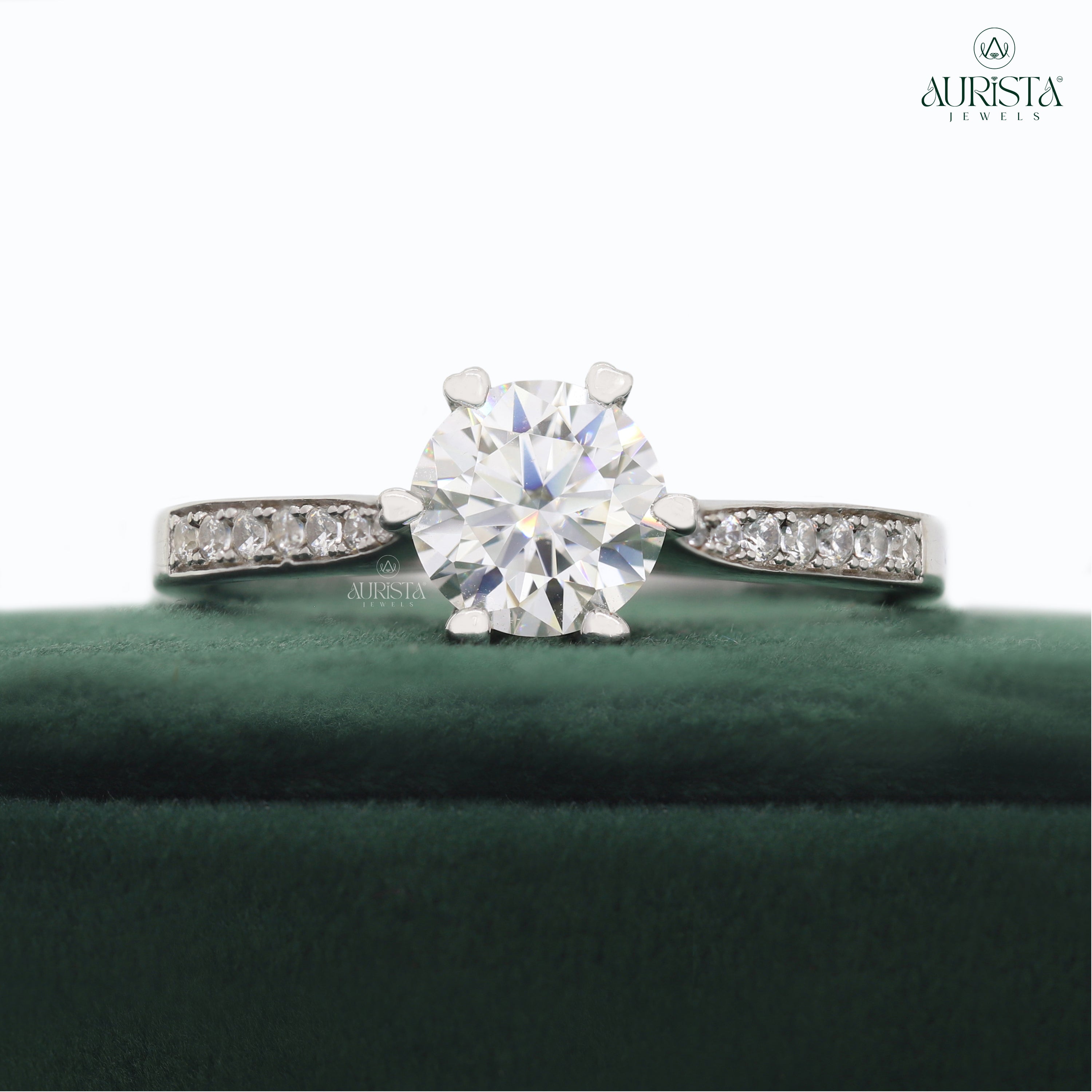 Your Love, Your Style – Custom Round White Diamond Ring