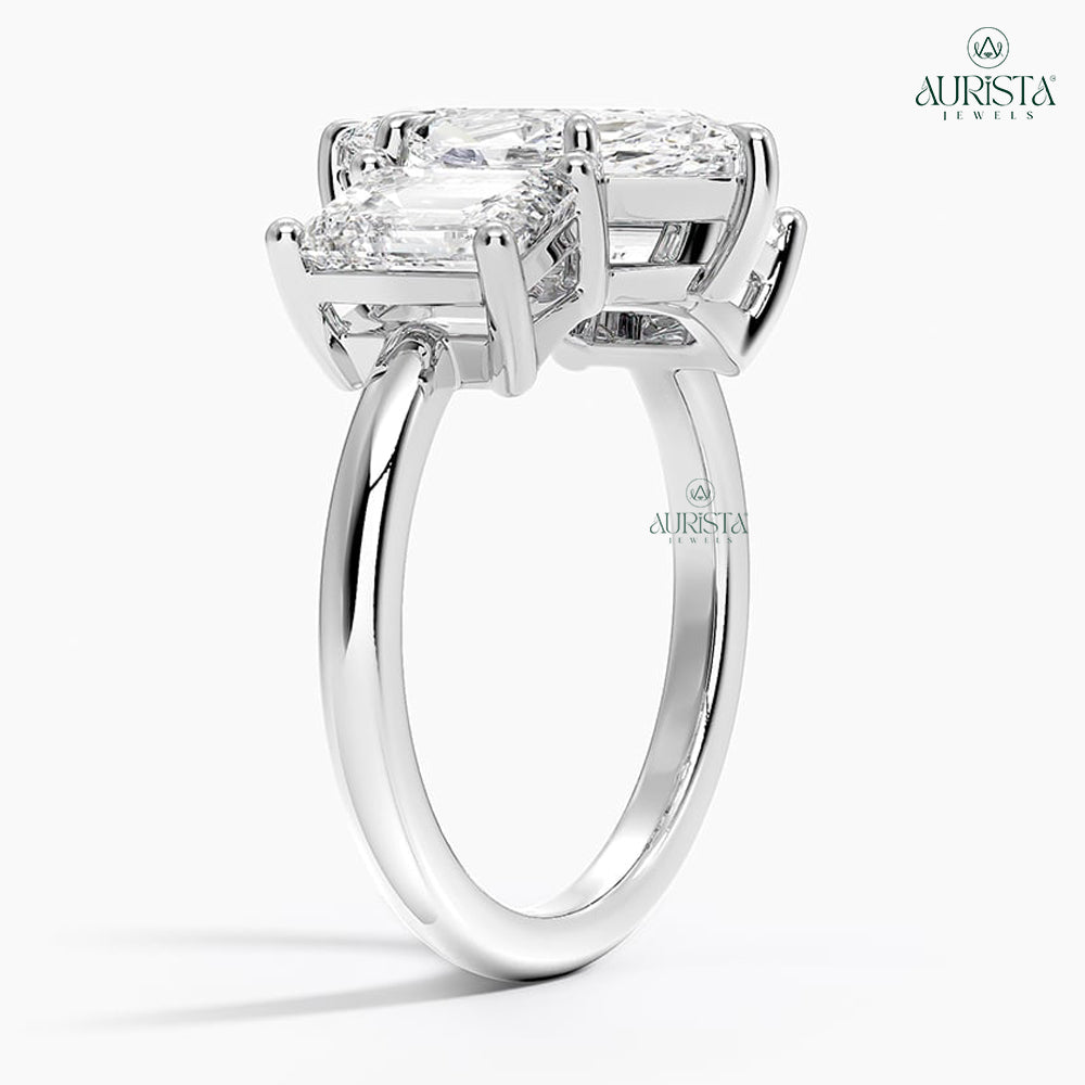Promise Glow White Gold Ring with Marquise Diamond
