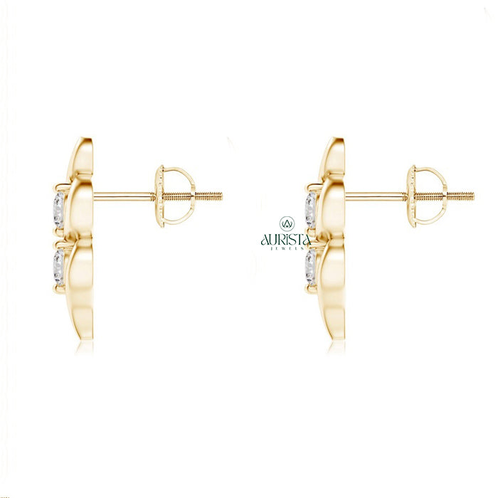 Twin Spark Two-Stone Diamond Studs
