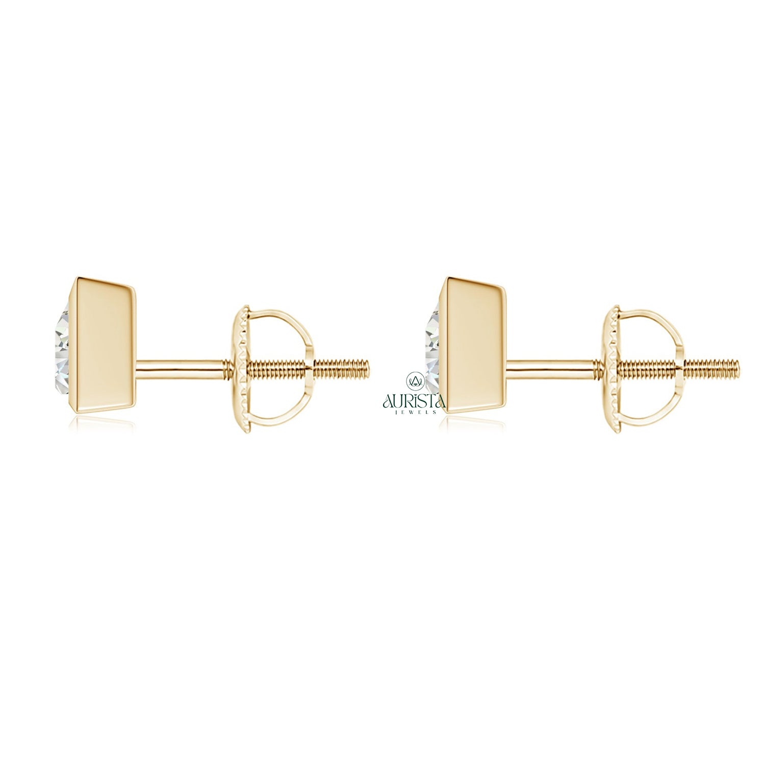 Modern Earrings with Precious Diamond