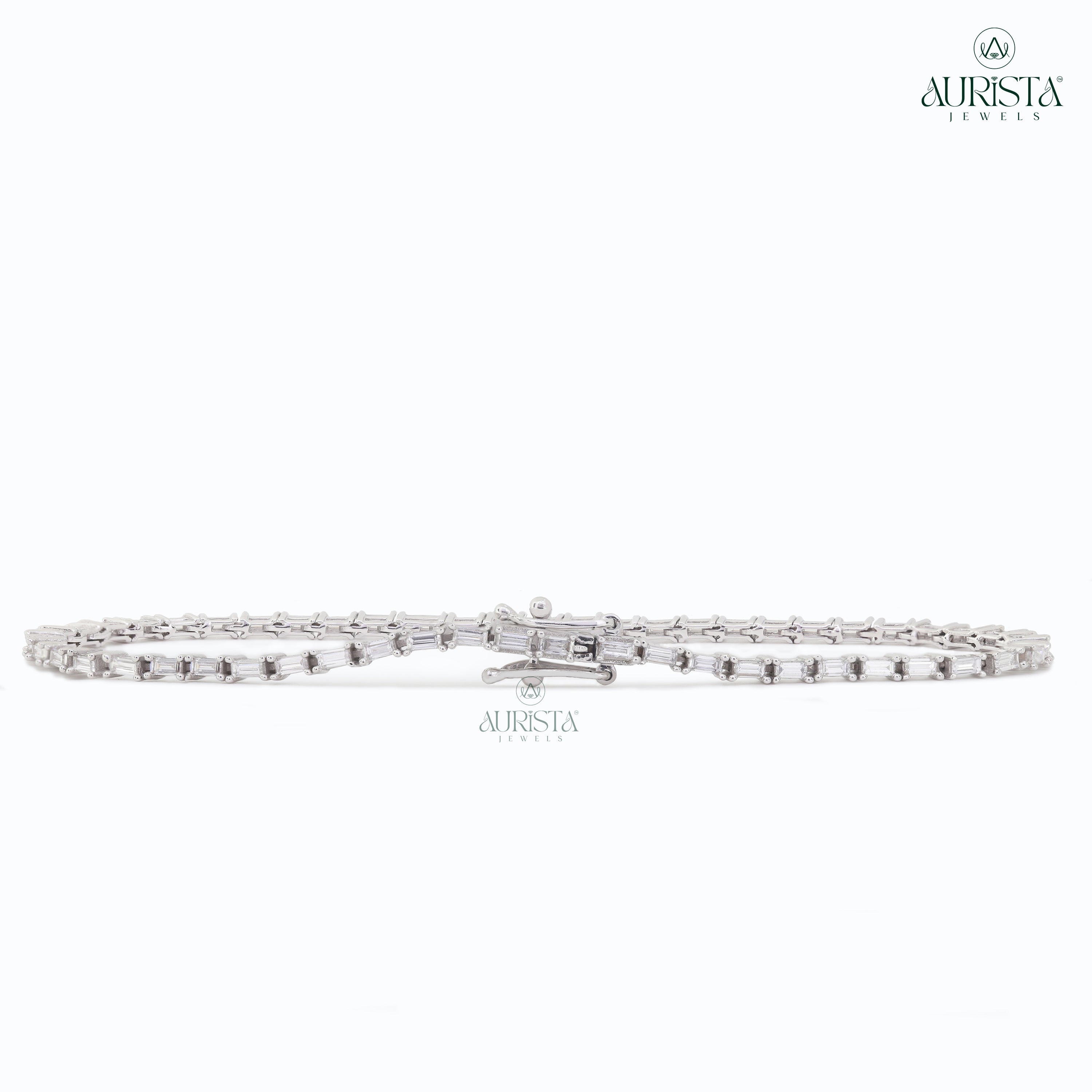 Endless Radiance – White Gold Tennis Bracelet