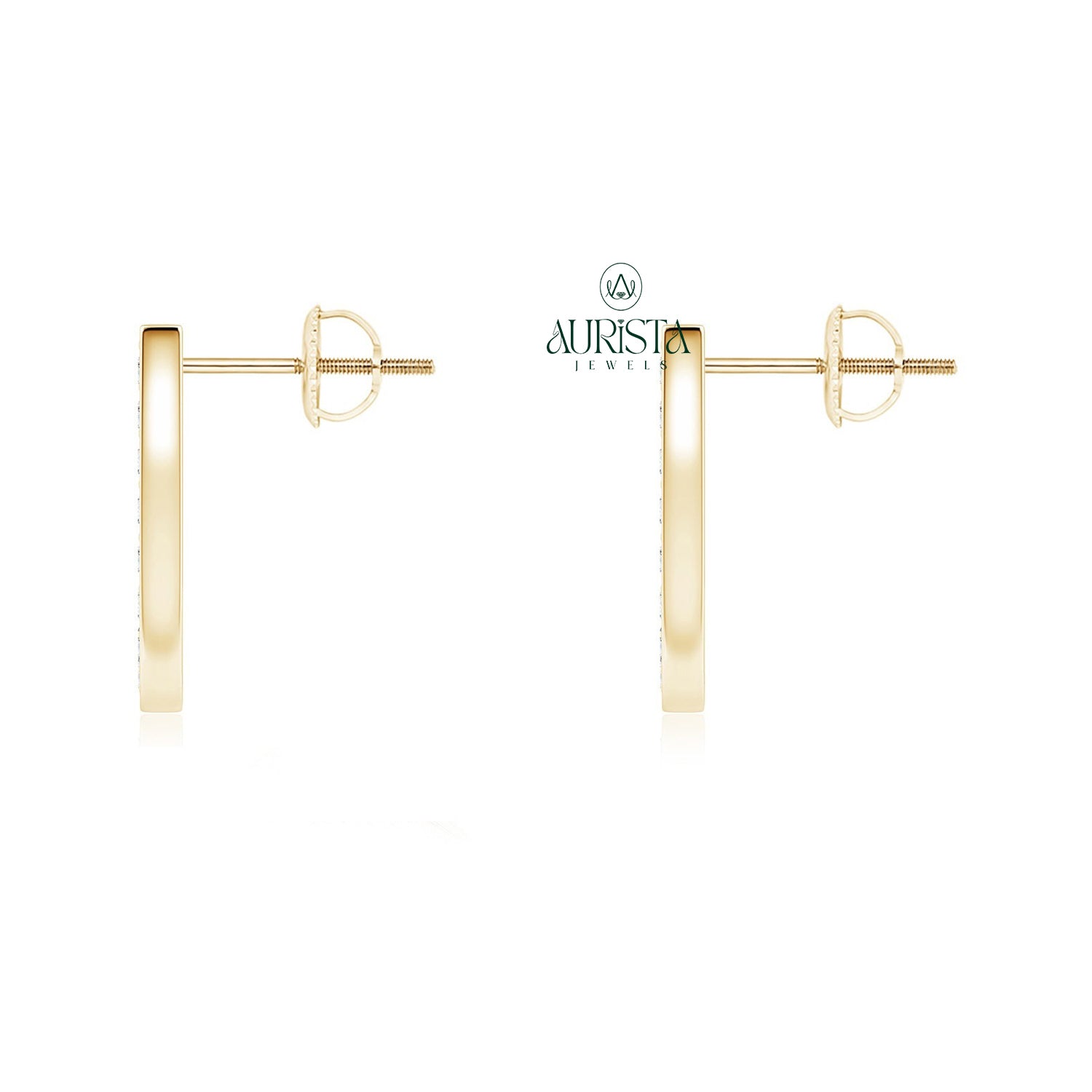 Graceful Earrings with Fine Diamond