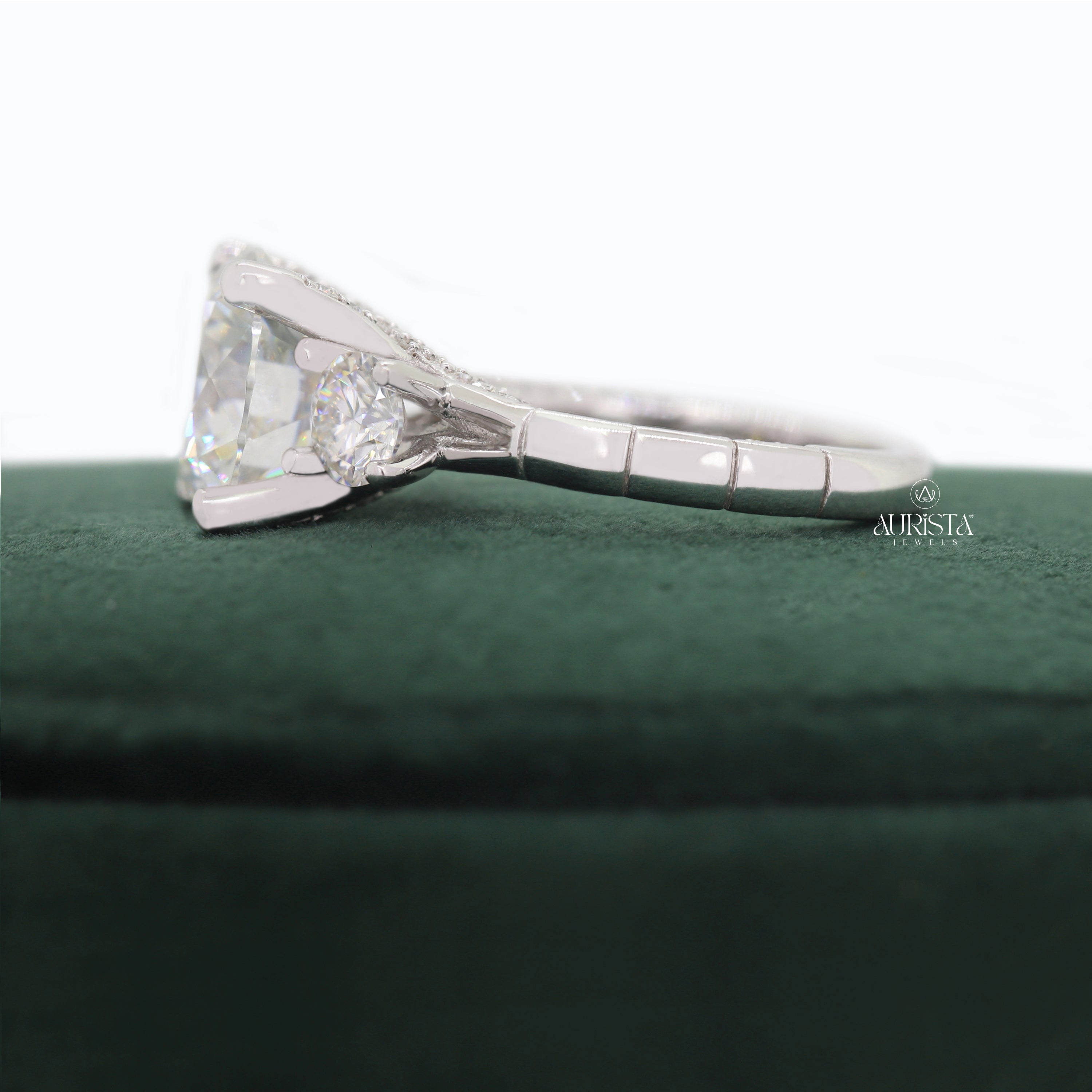 The Promise Ring– Custom Round White Diamond Ring