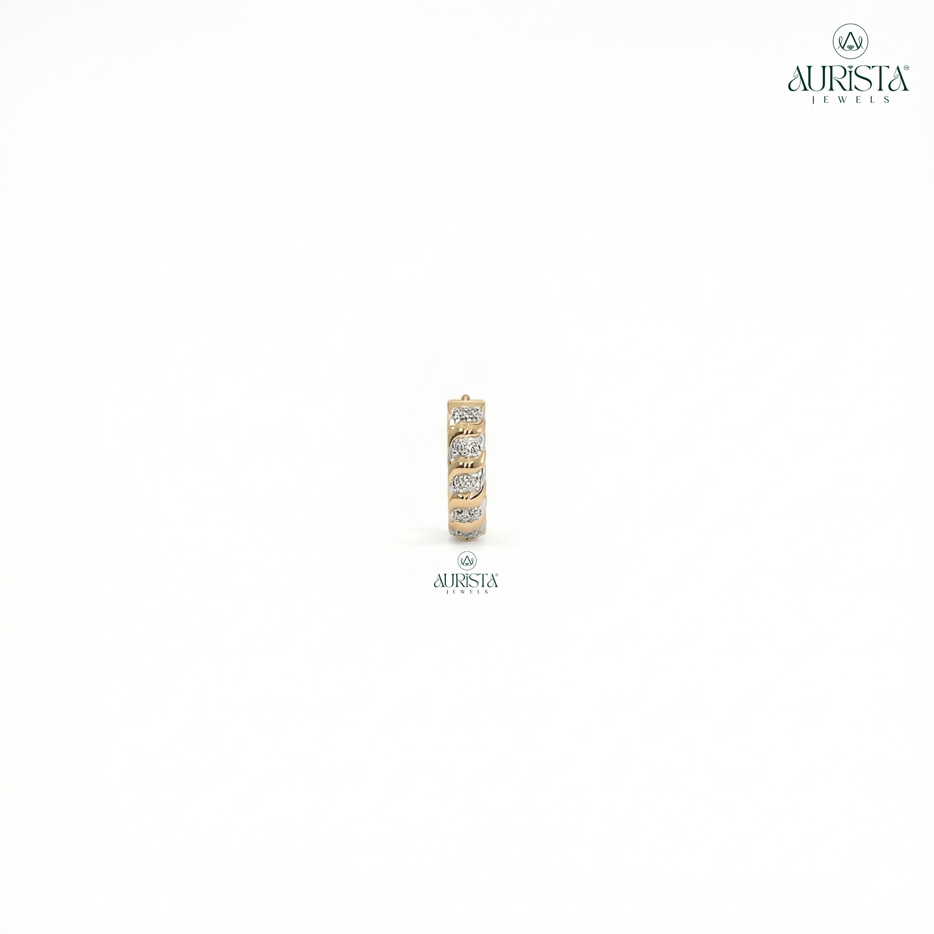 Endless Elegance – White Diamond Earrings