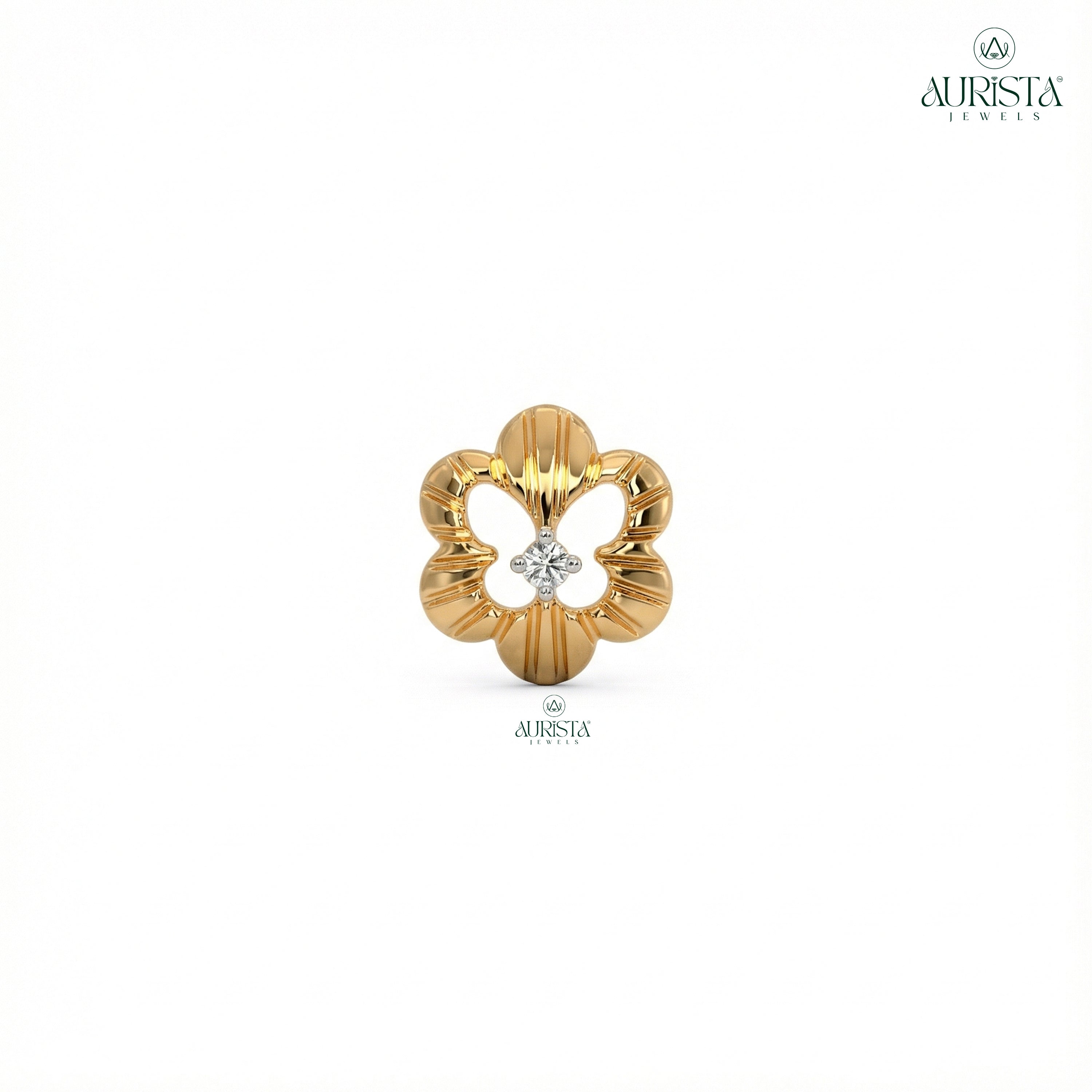 Eternal Shine – Gold Diamond Earrings