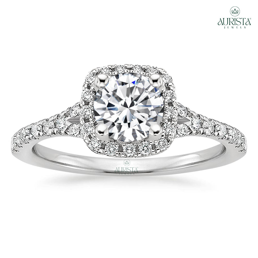 Endless Vows White Gold Ring with Round Diamond