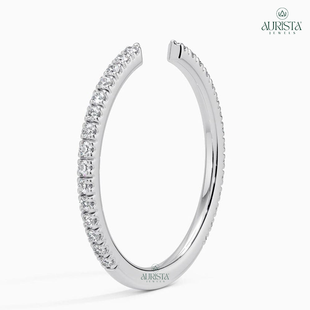 Bound by Love White Gold Band with Round Diamond