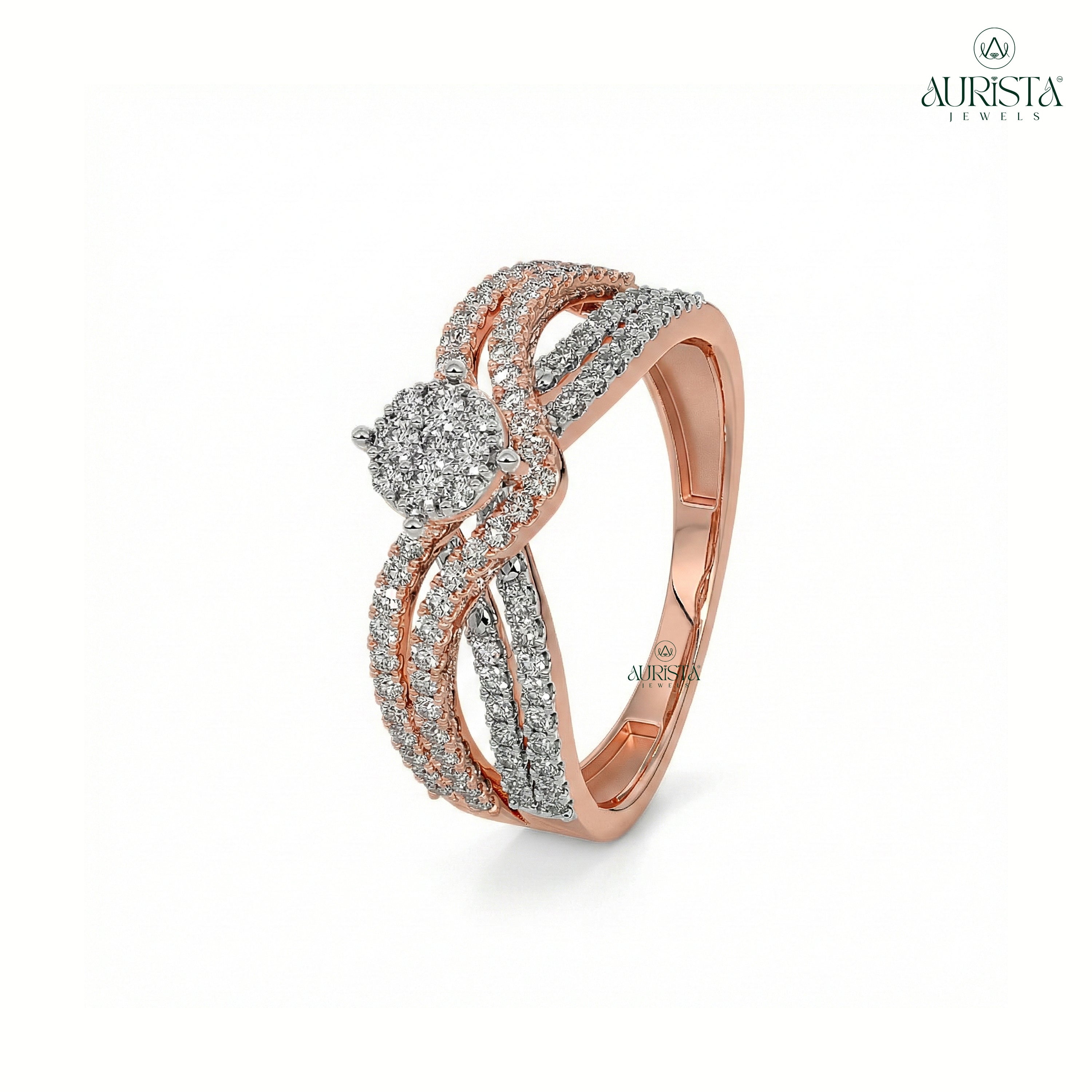Promise of Light – Rose gold Ring with Round Diamond