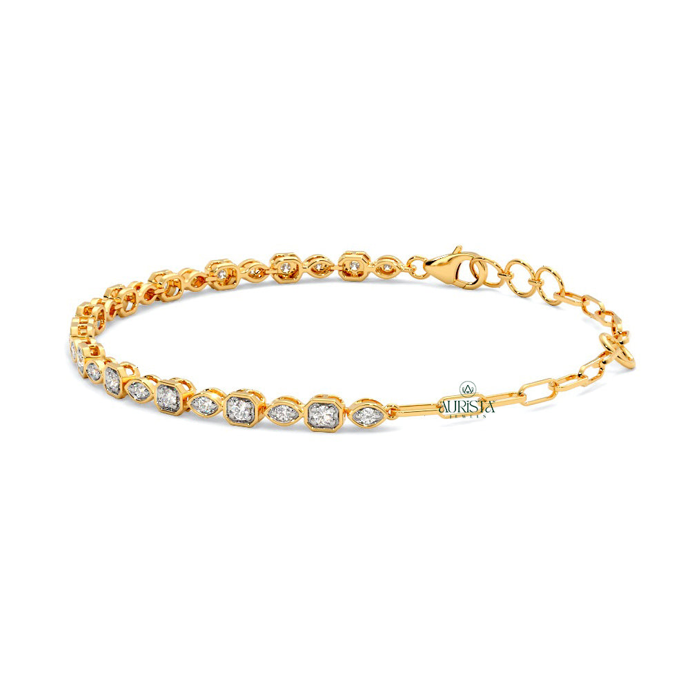Infinite Vow – Yellow Gold Diamond Bracelet