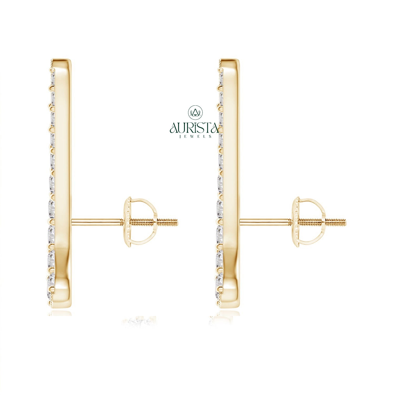Fancy Earrings with Fine Diamond
