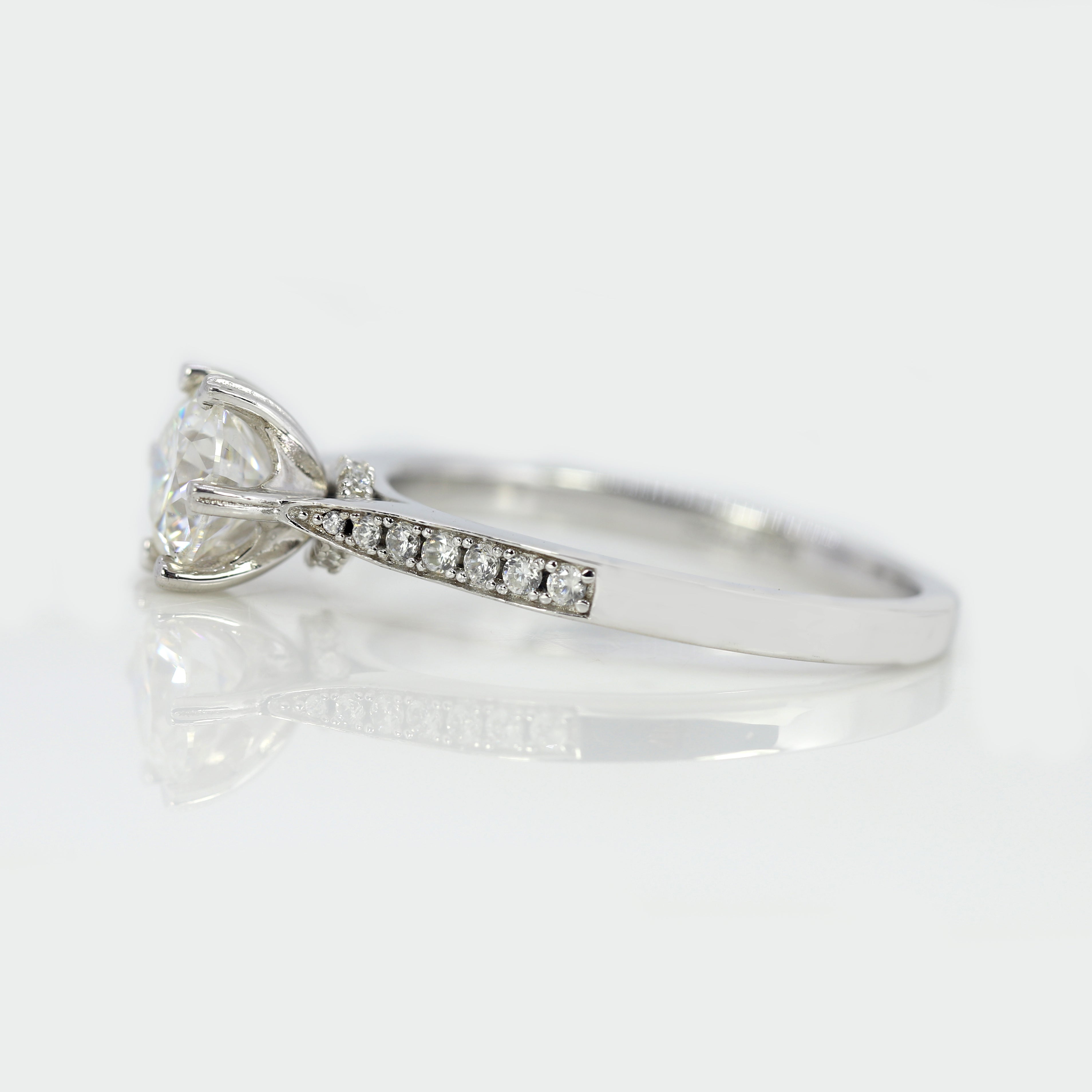 Your Love, Your Style – Custom Round White Diamond Ring