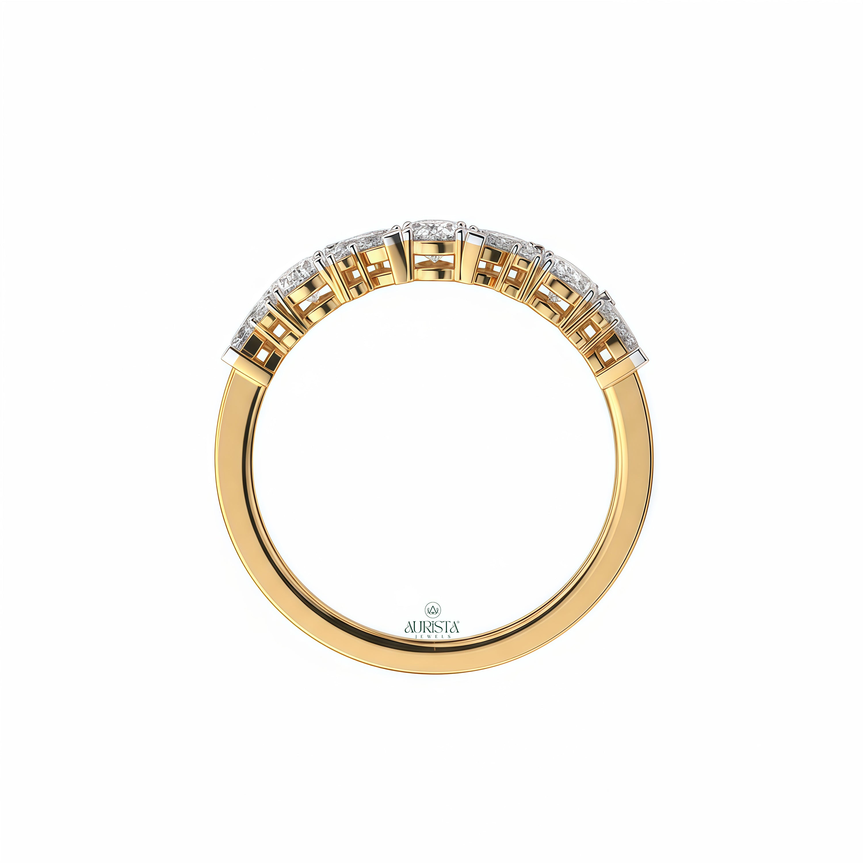 Shine of Promise – Yellow Gold Ring with Round Diamond