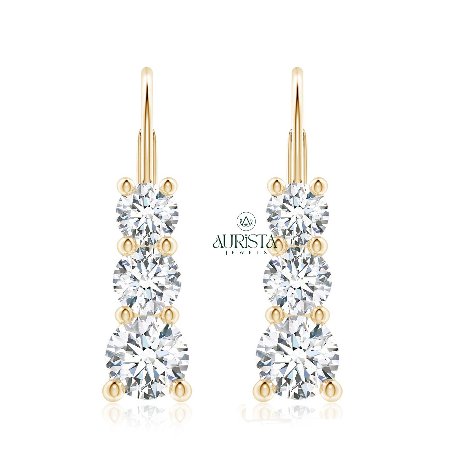 Modern Earrings with Premium Diamond