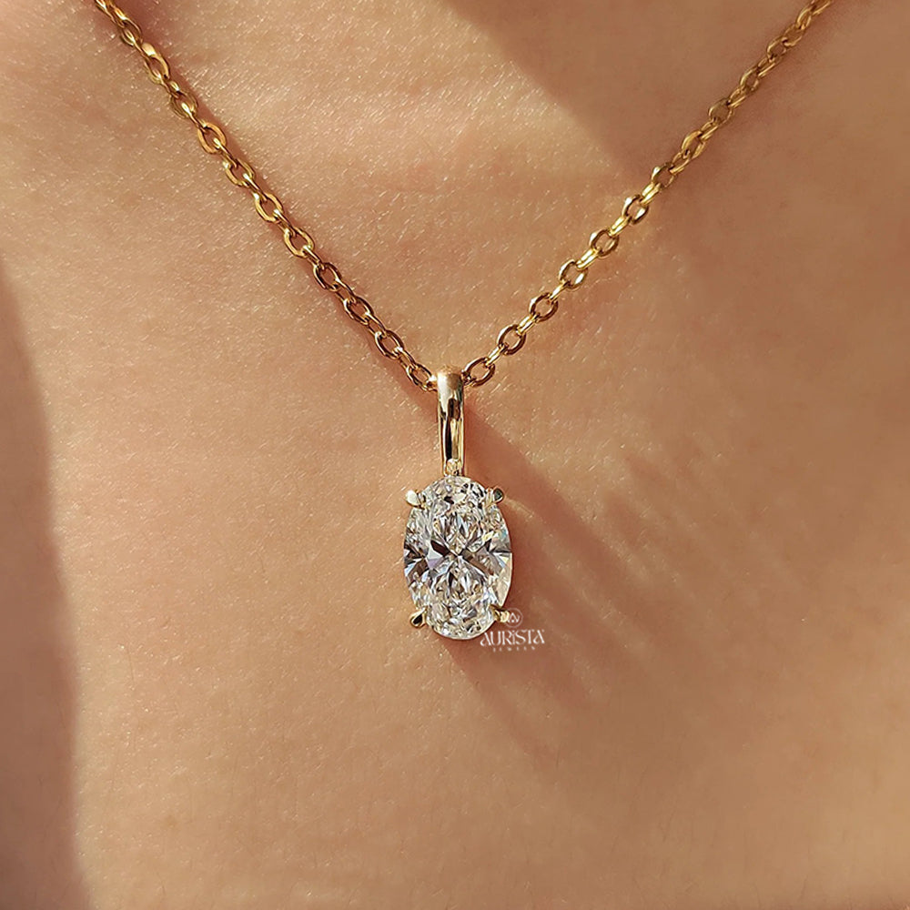 Eternal Spark Pendant with Solitaire Diamond