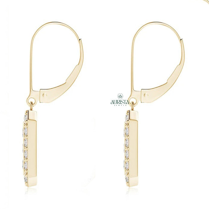 Luxe Round Diamond Geometric Cluster Drops