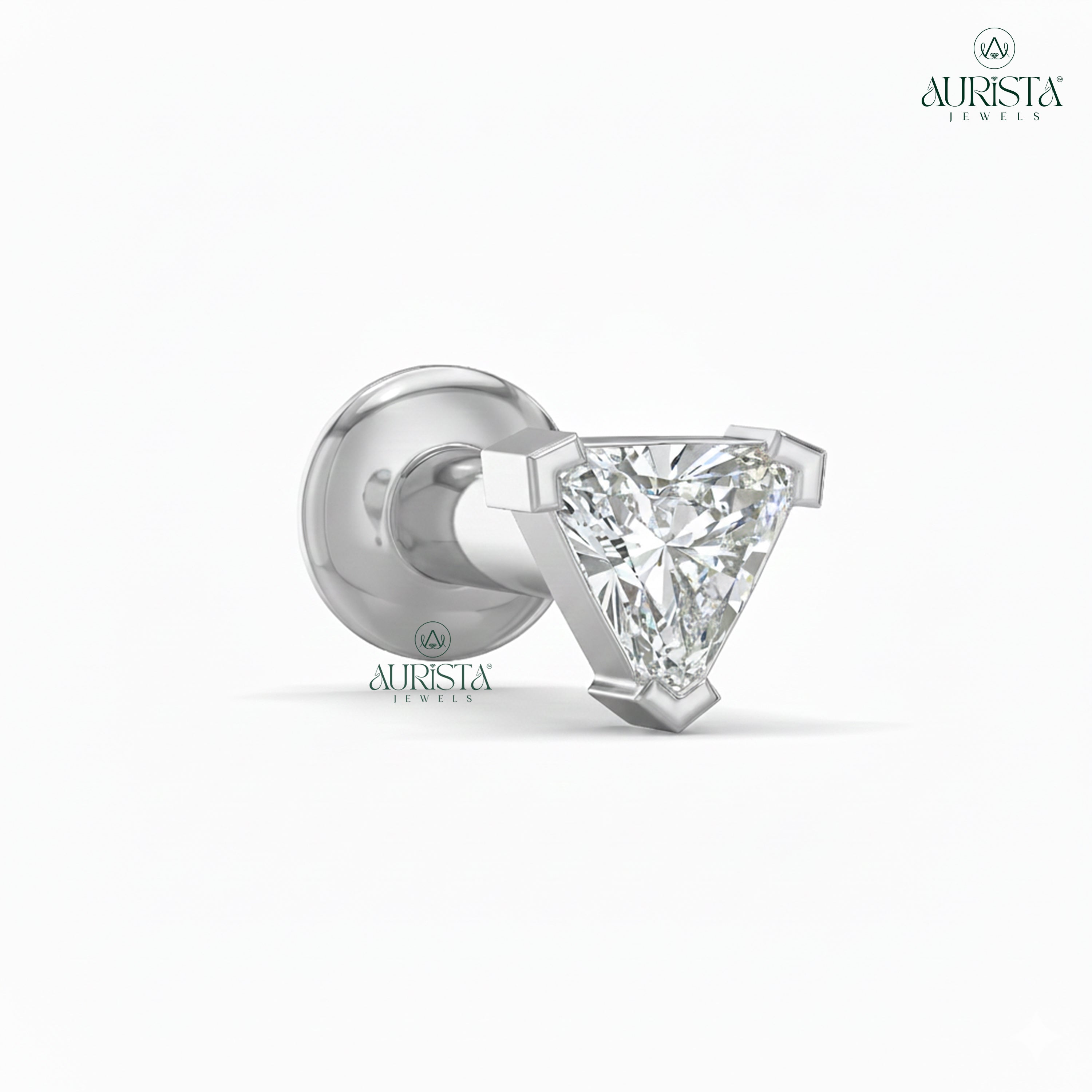 Infinite Adoration Round Diamond Nose Pin