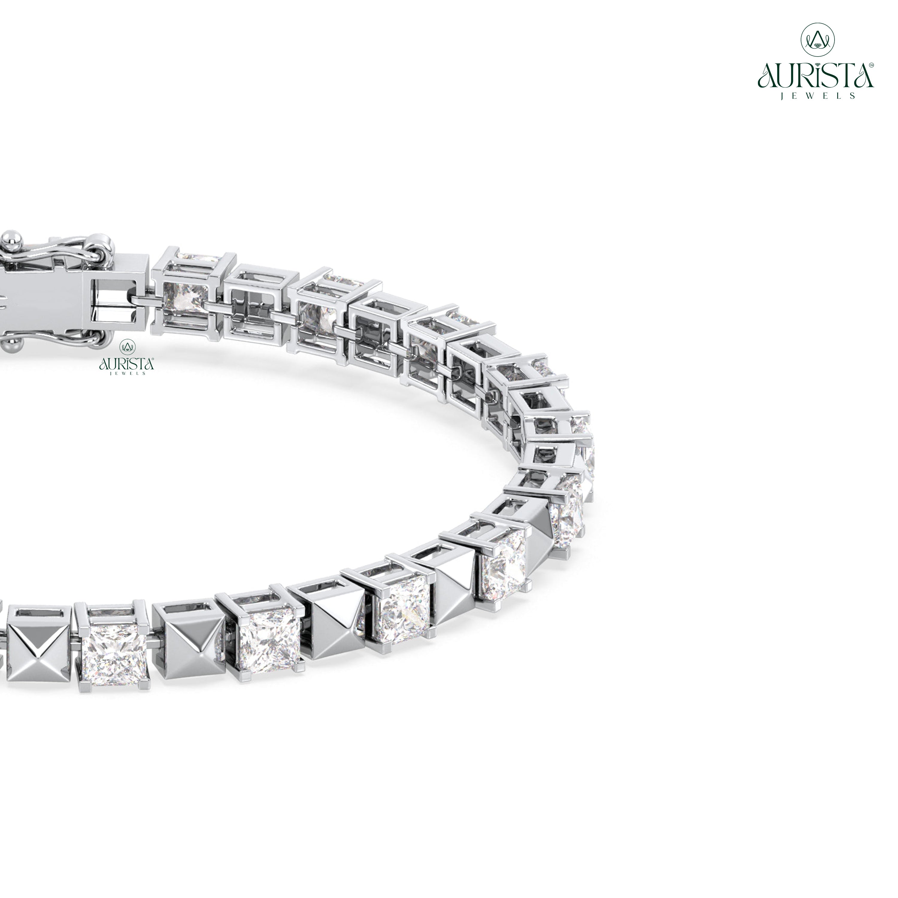 Gift of Forever – Tennis Bracelet with Princess Diamonds