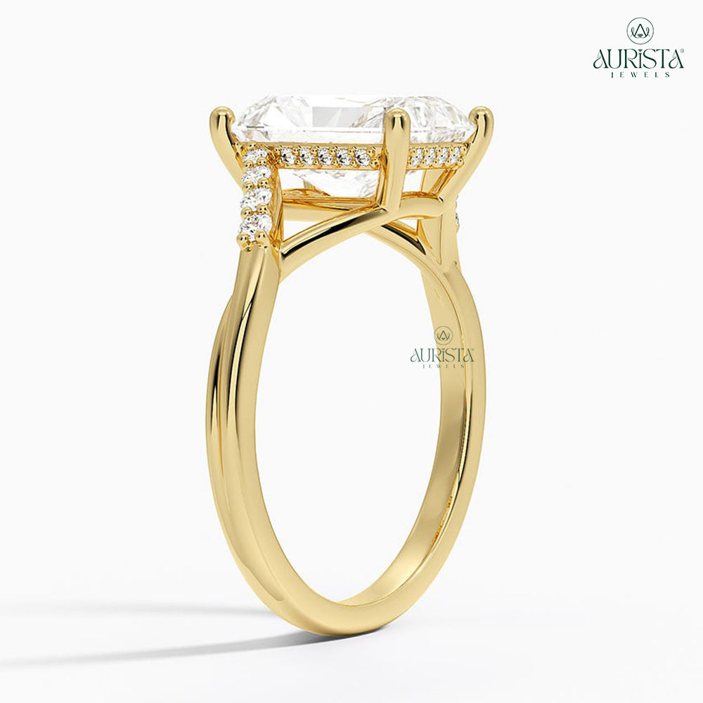 Promise Eternal – Yellow Gold Ring with Radiant Diamond