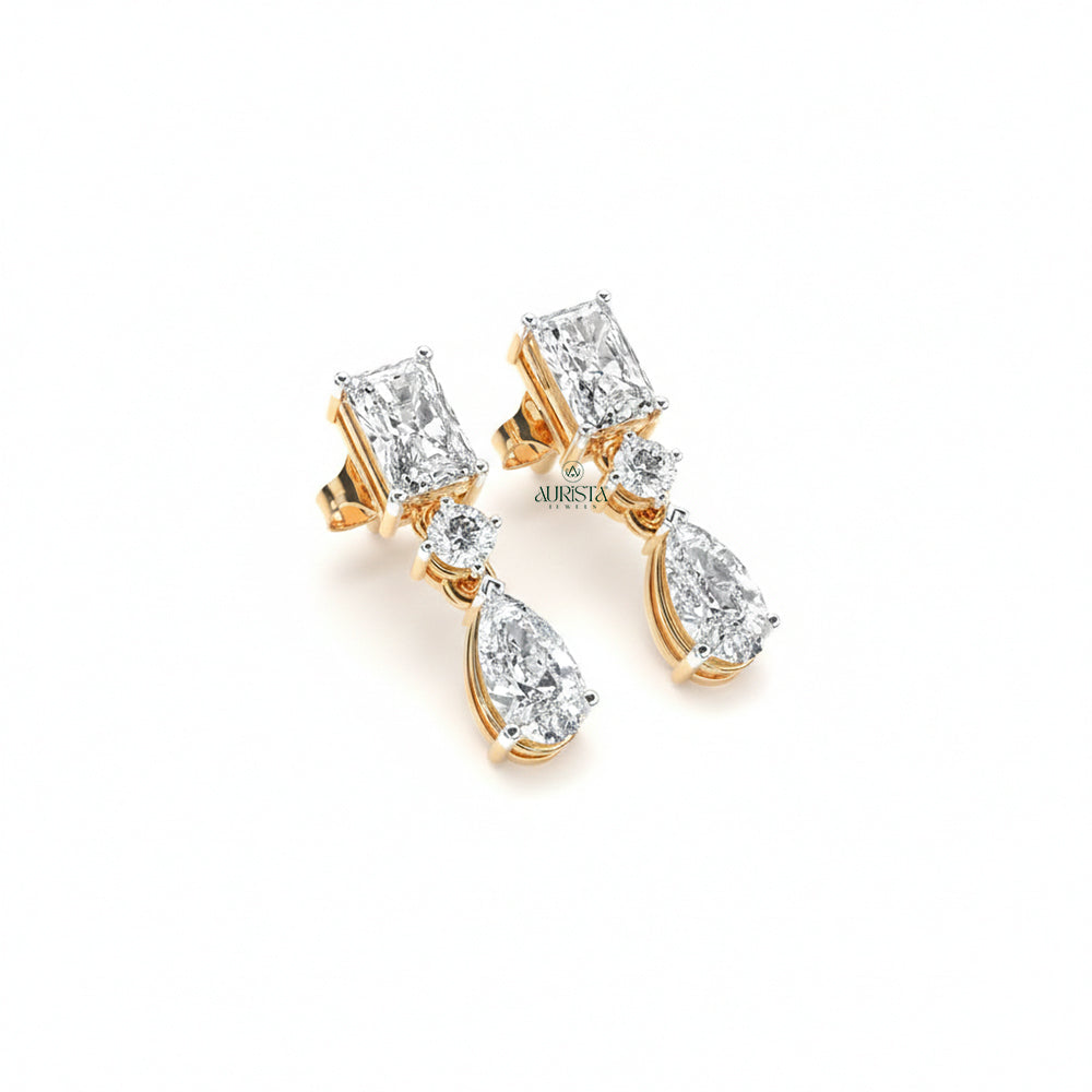 Timeless Sparkle – Diamond Earrings