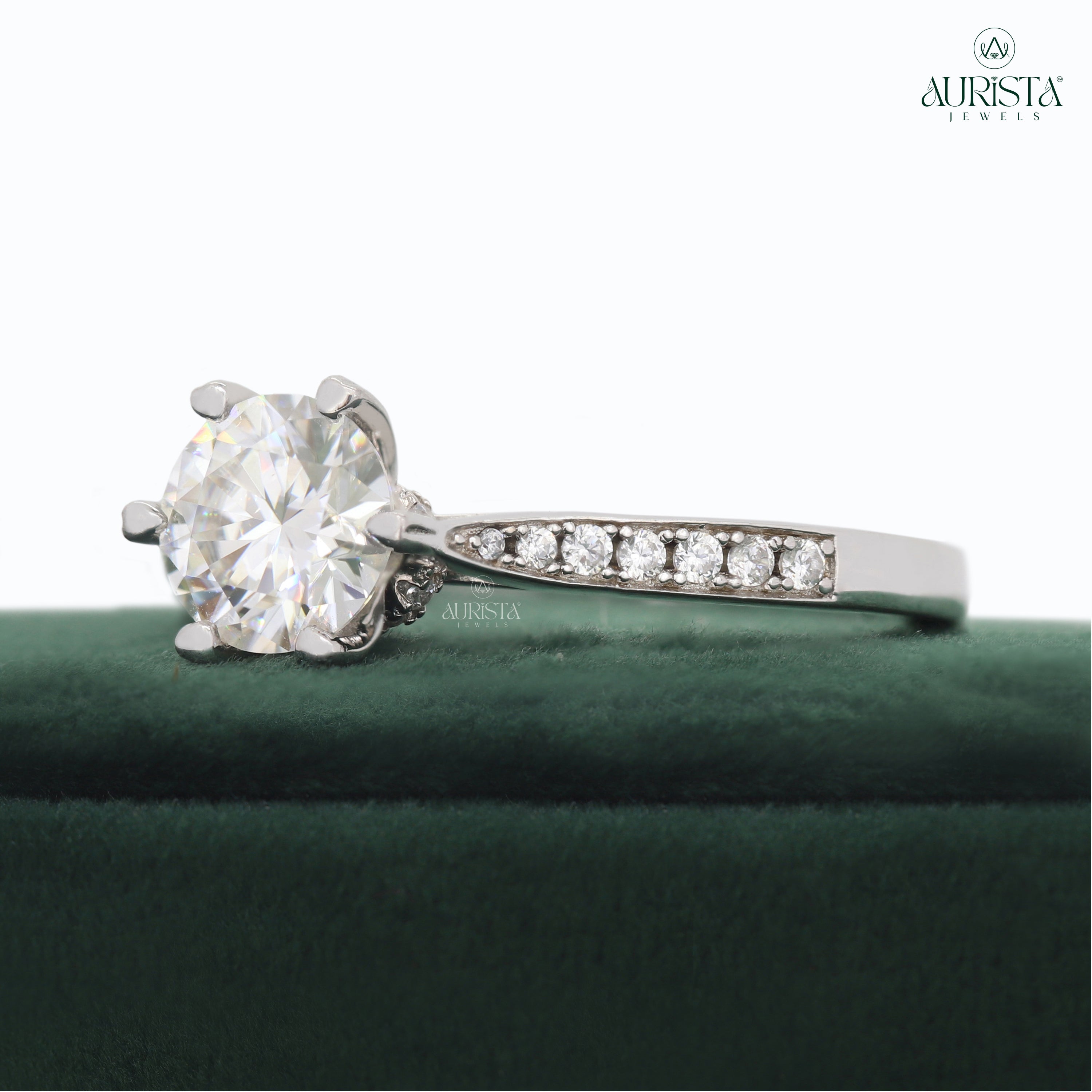 Your Love, Your Style – Custom Round White Diamond Ring