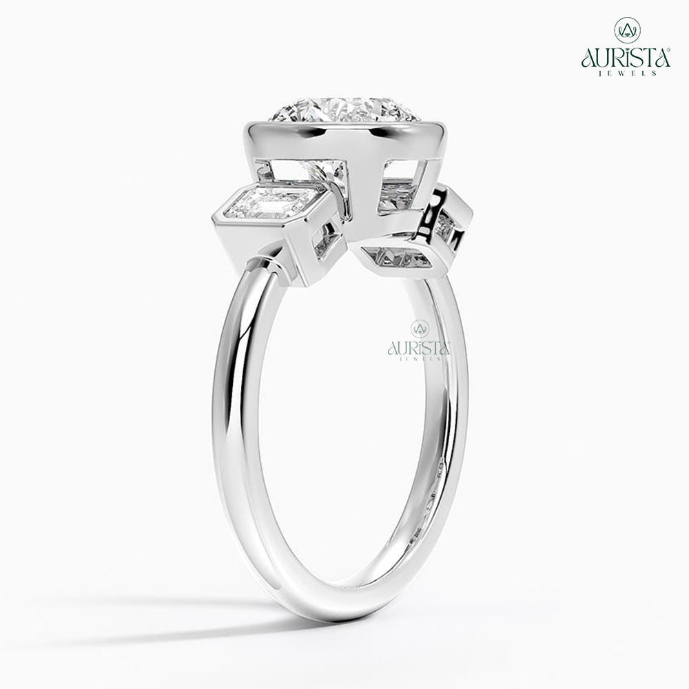 Gift of Eternity White Gold Ring with Round Diamond