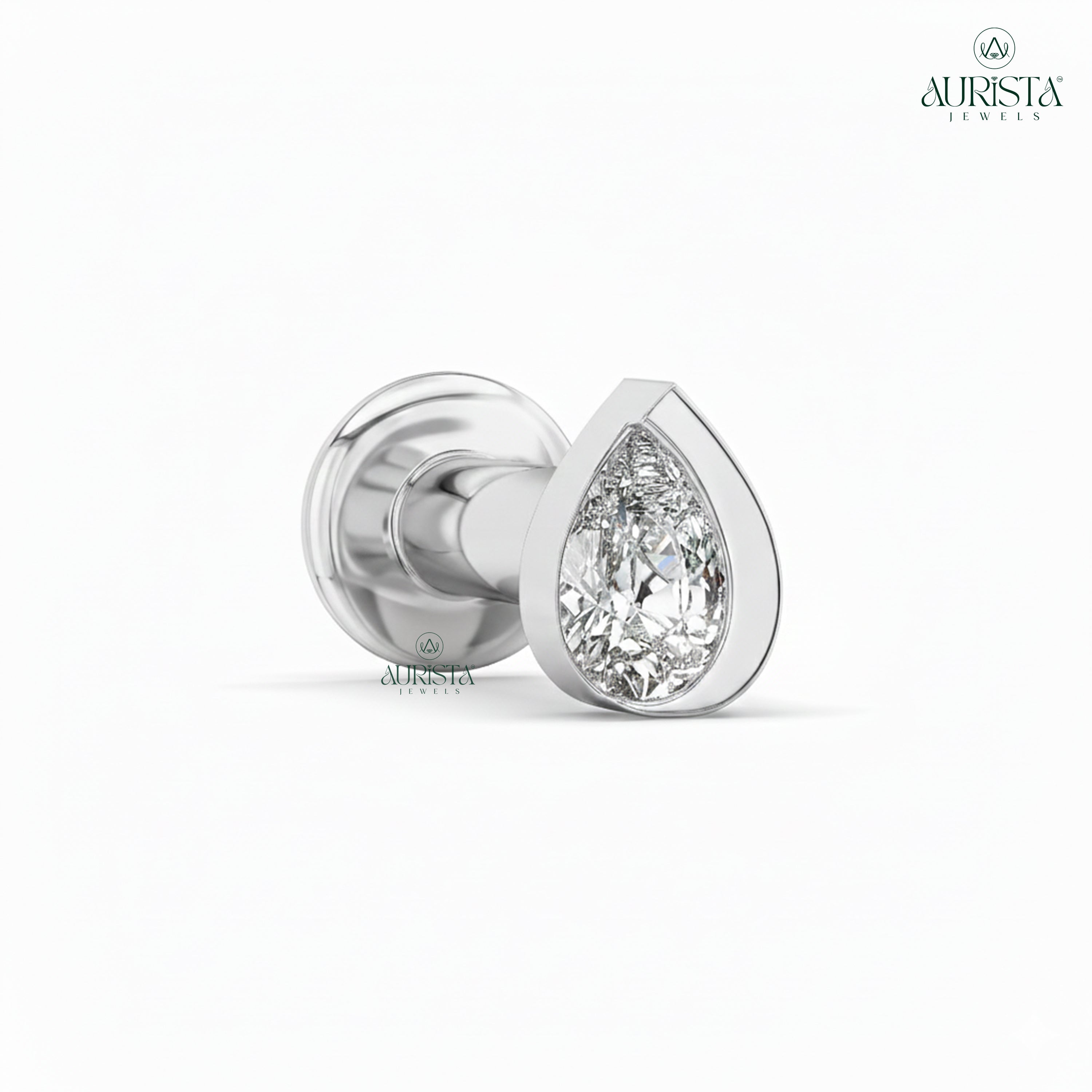 Forever Radiance Pear Diamond Nose Pin