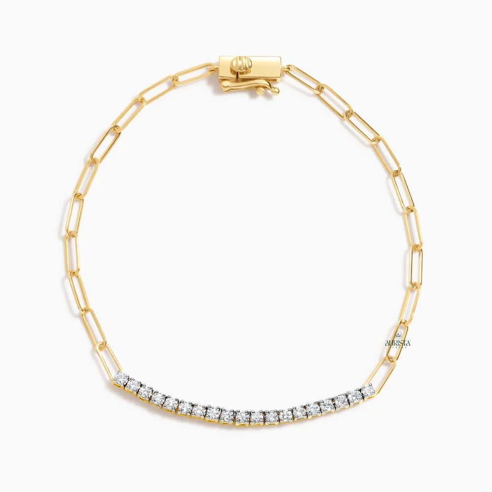 Timeless Shine – Bracelet with Round Diamonds