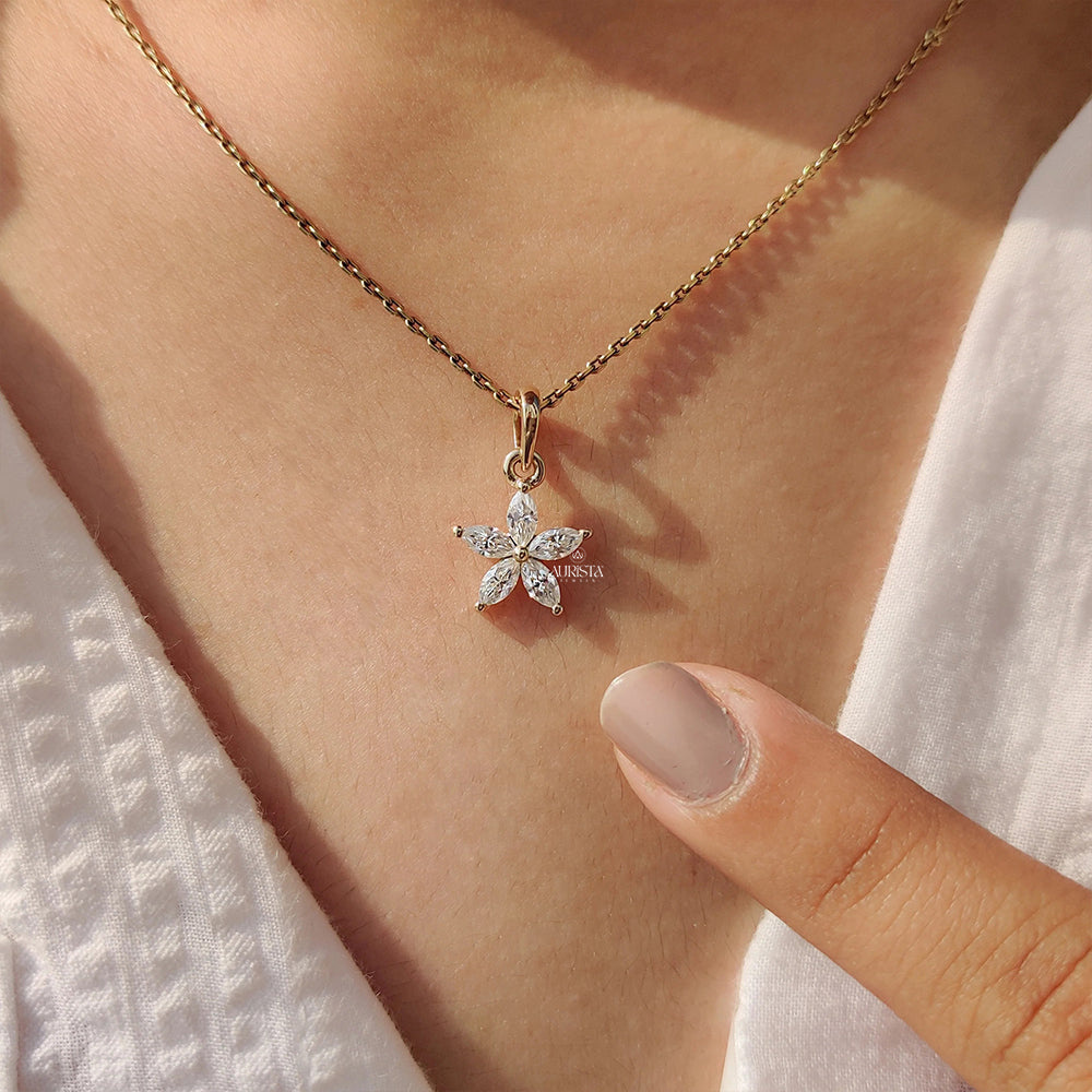 Eternal Shine Solitaire Diamond Pendant in Yellow Gold