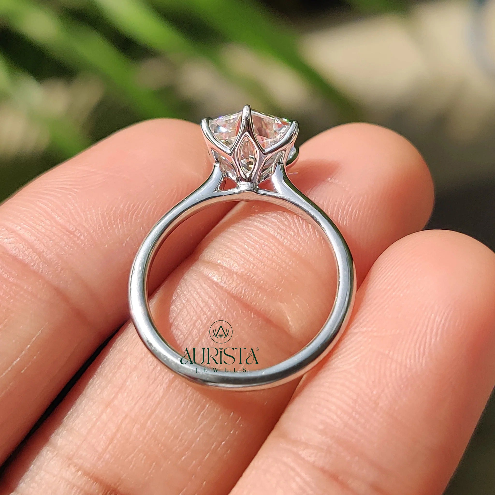 Rare Beauty Hexagon Solitaire Ring