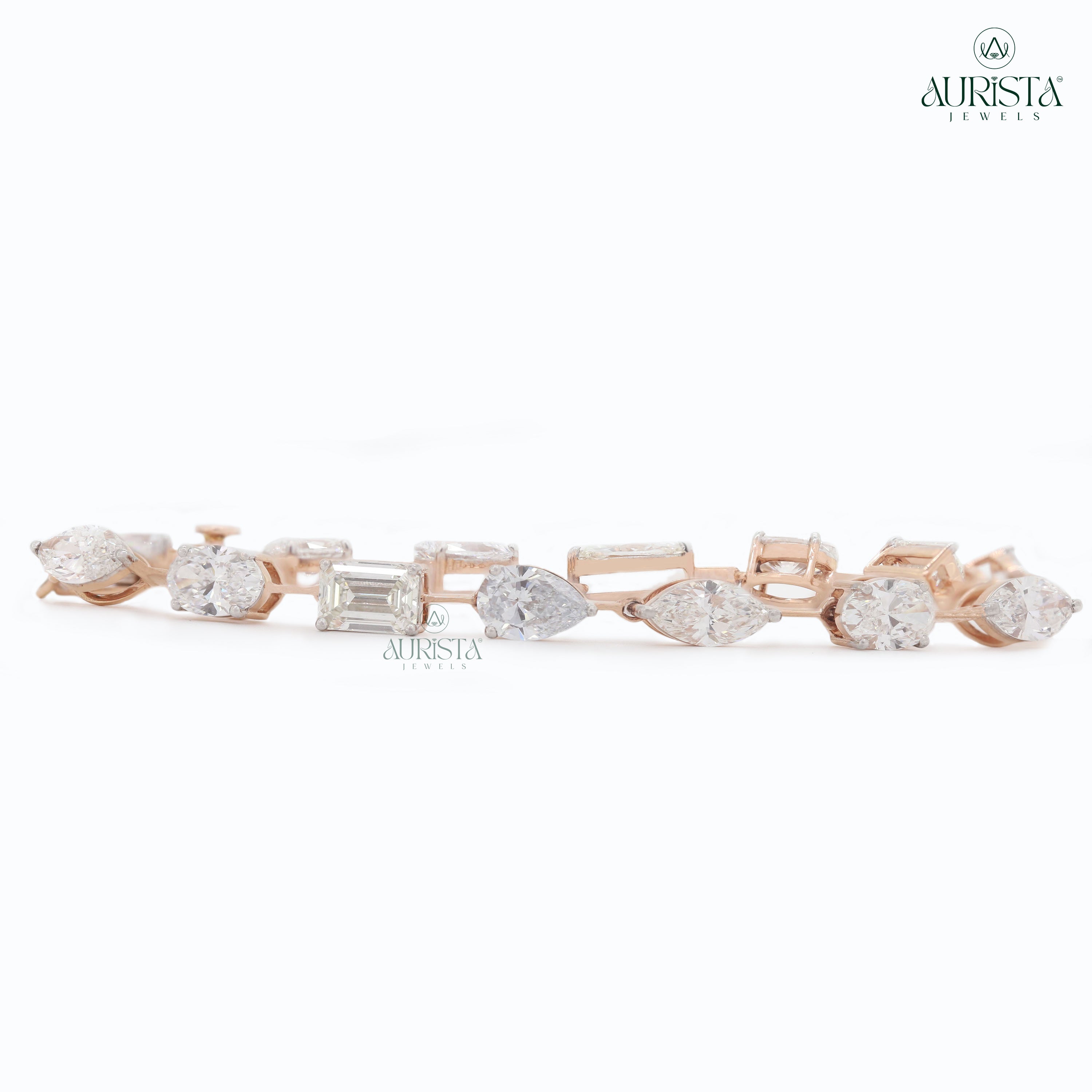 Forever Linked – Rose Gold Diamond Link Bracelet