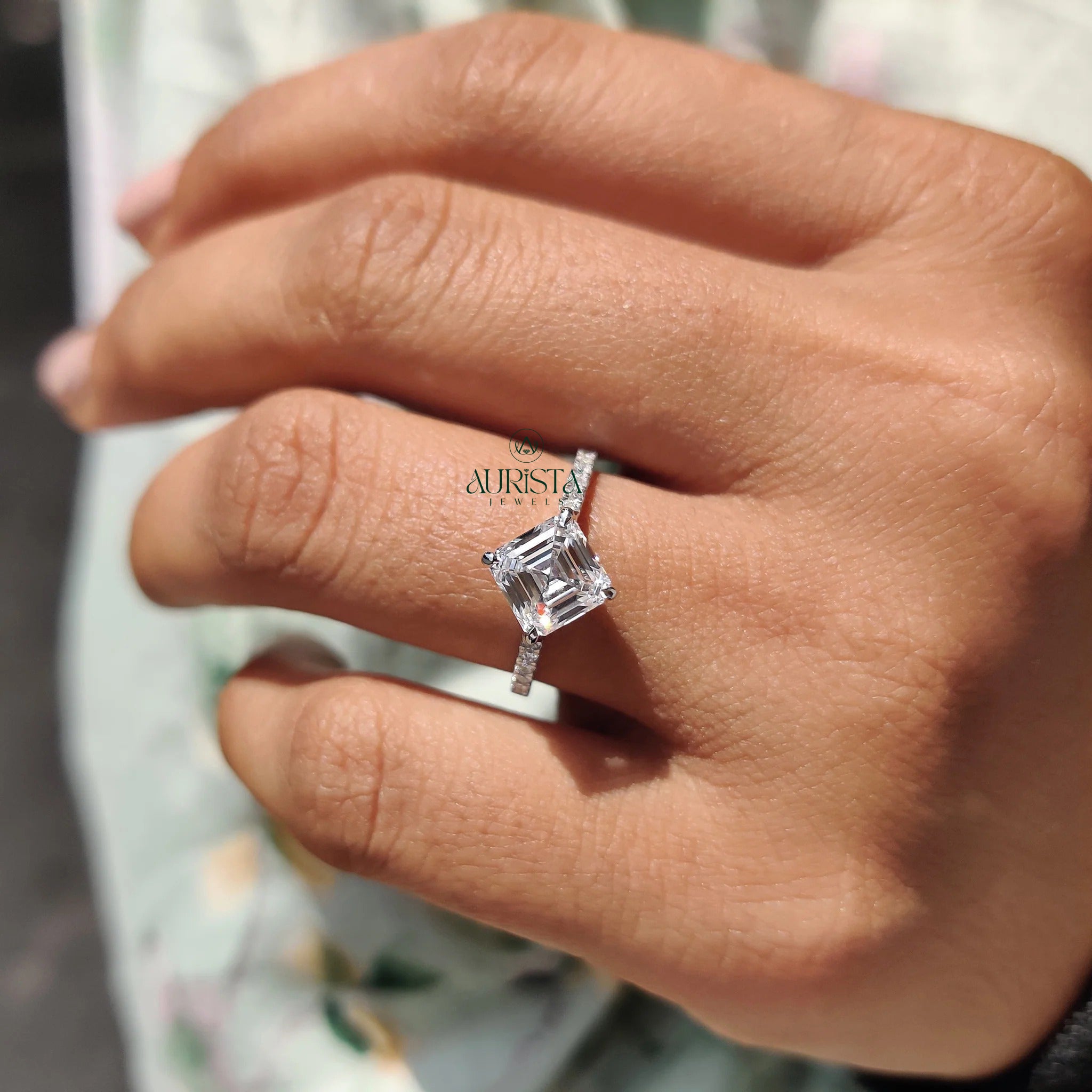 Golden Pave Aura – Elegant Ring with Dazzling Sparkle