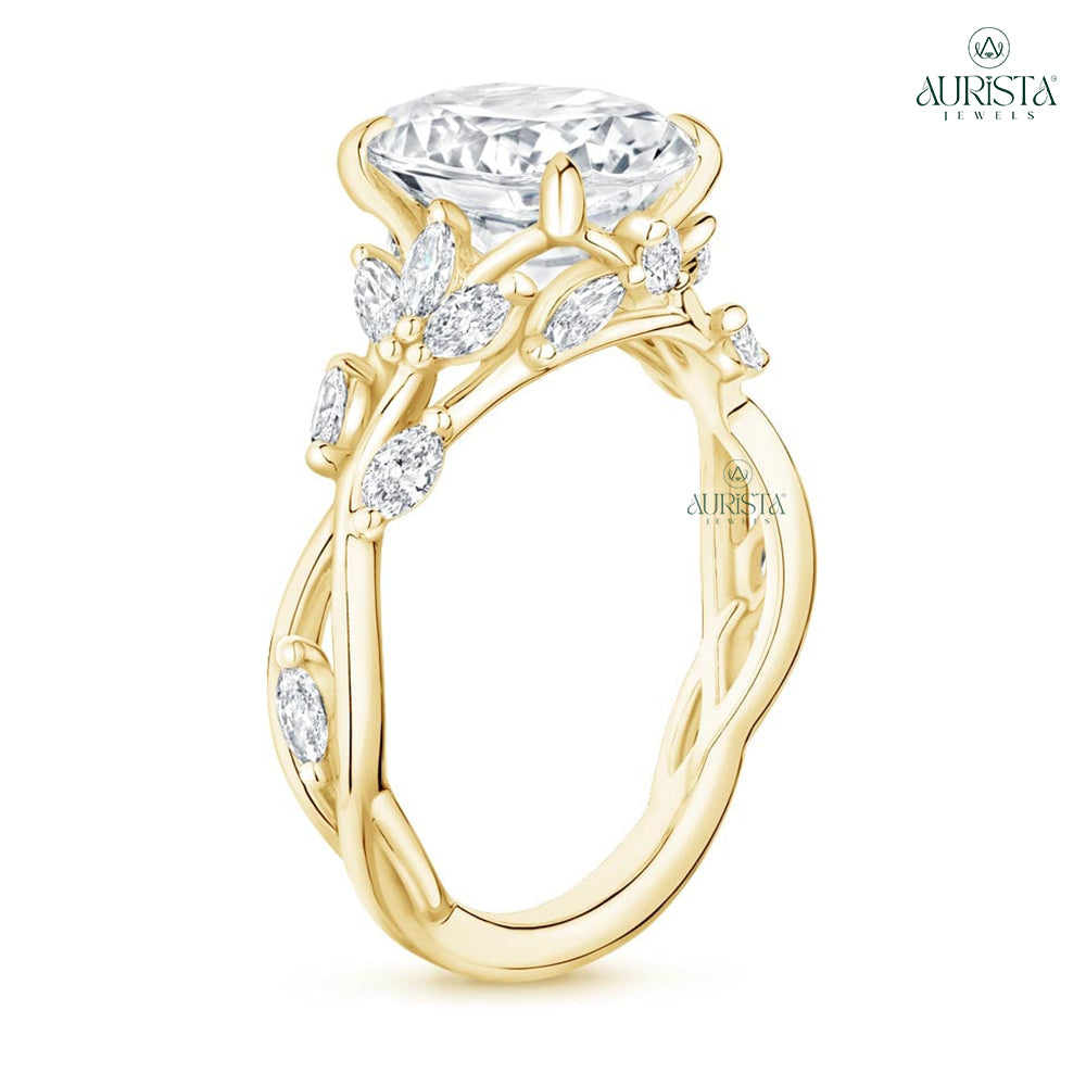 Timeless Promise Yellow Gold Ring with Round Diamond